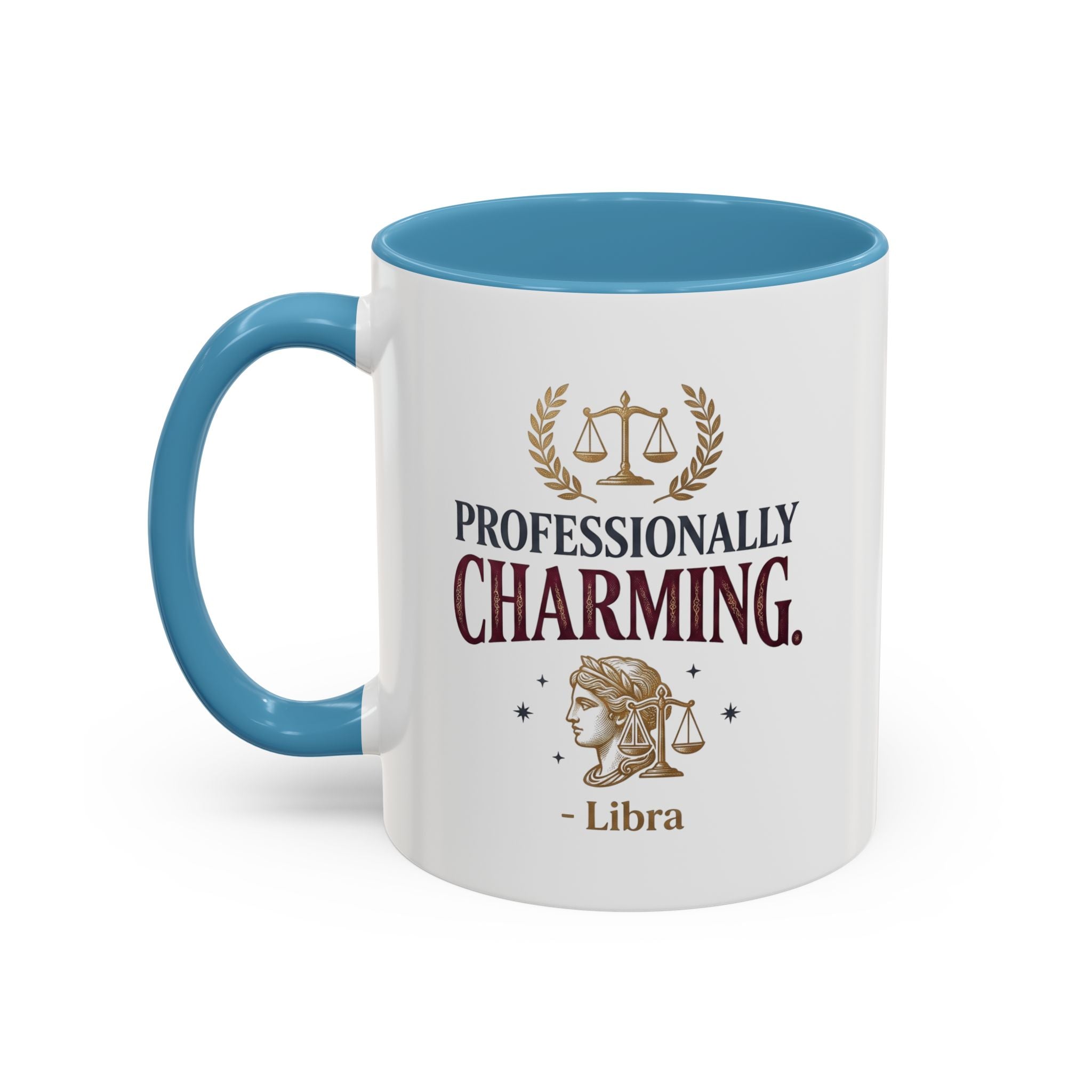 Libra 'Professionally Charming' Accent Coffee Mug — Zodiac Astrology Gift
