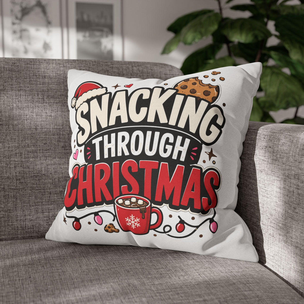 Snacking Through Christmas Pillowcase Modern Day Christmas
