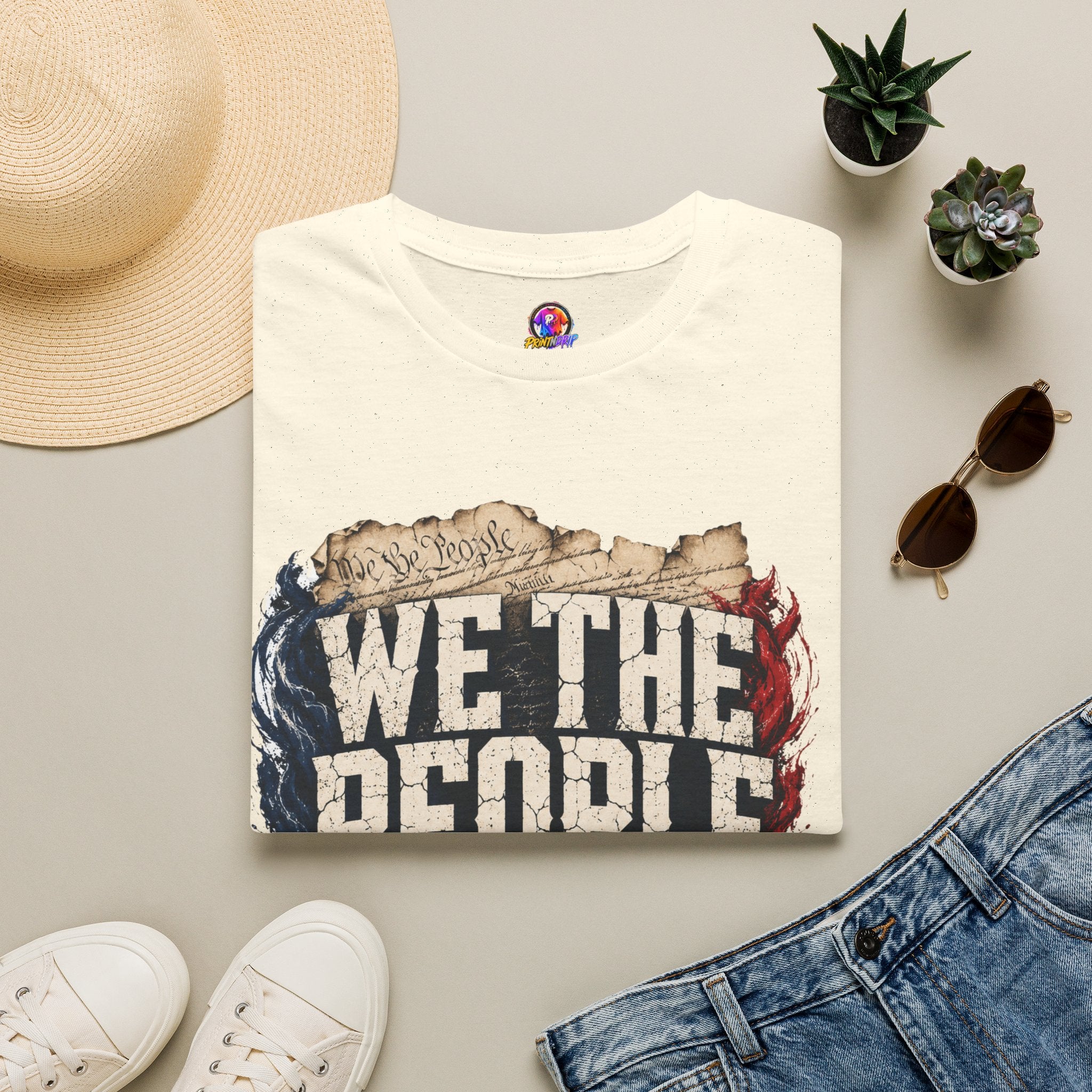 We The People T‑Shirt — Patriotic Americana Tee with ‘We The People’ Design