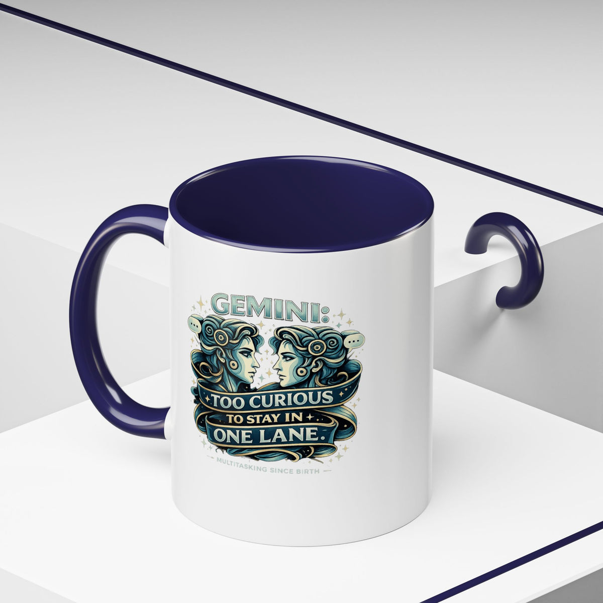 Zodiac Gemini Accent Coffee Mug
