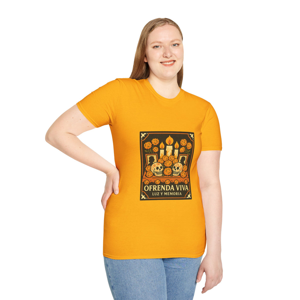 Day of the Dead T-Shirt — 'Ofrenda Viva' Calavera Altar Design - Trending Now - October 2026
