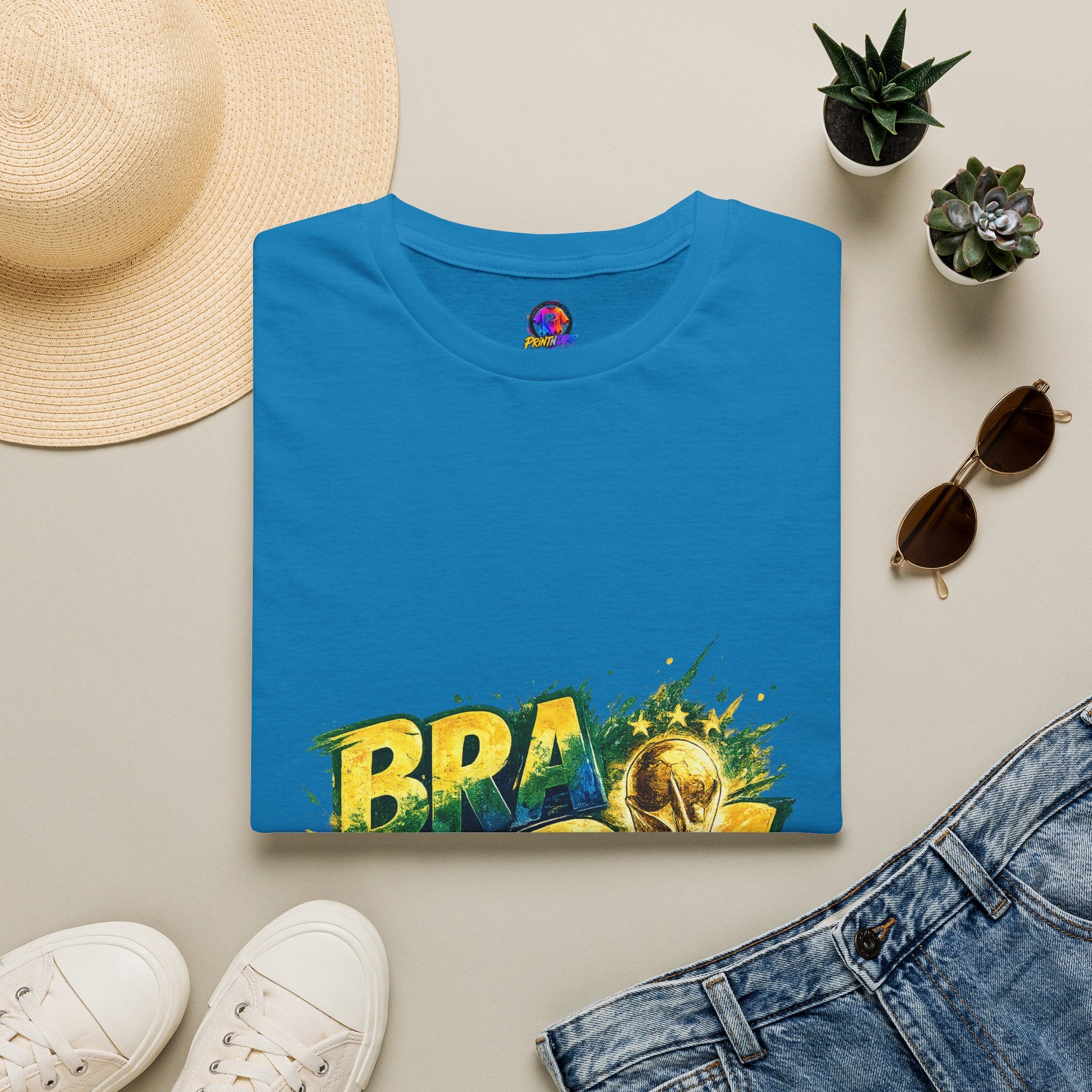 Brazil 25 T‑Shirt — Brazil Soccer World Cup Graphic Tee