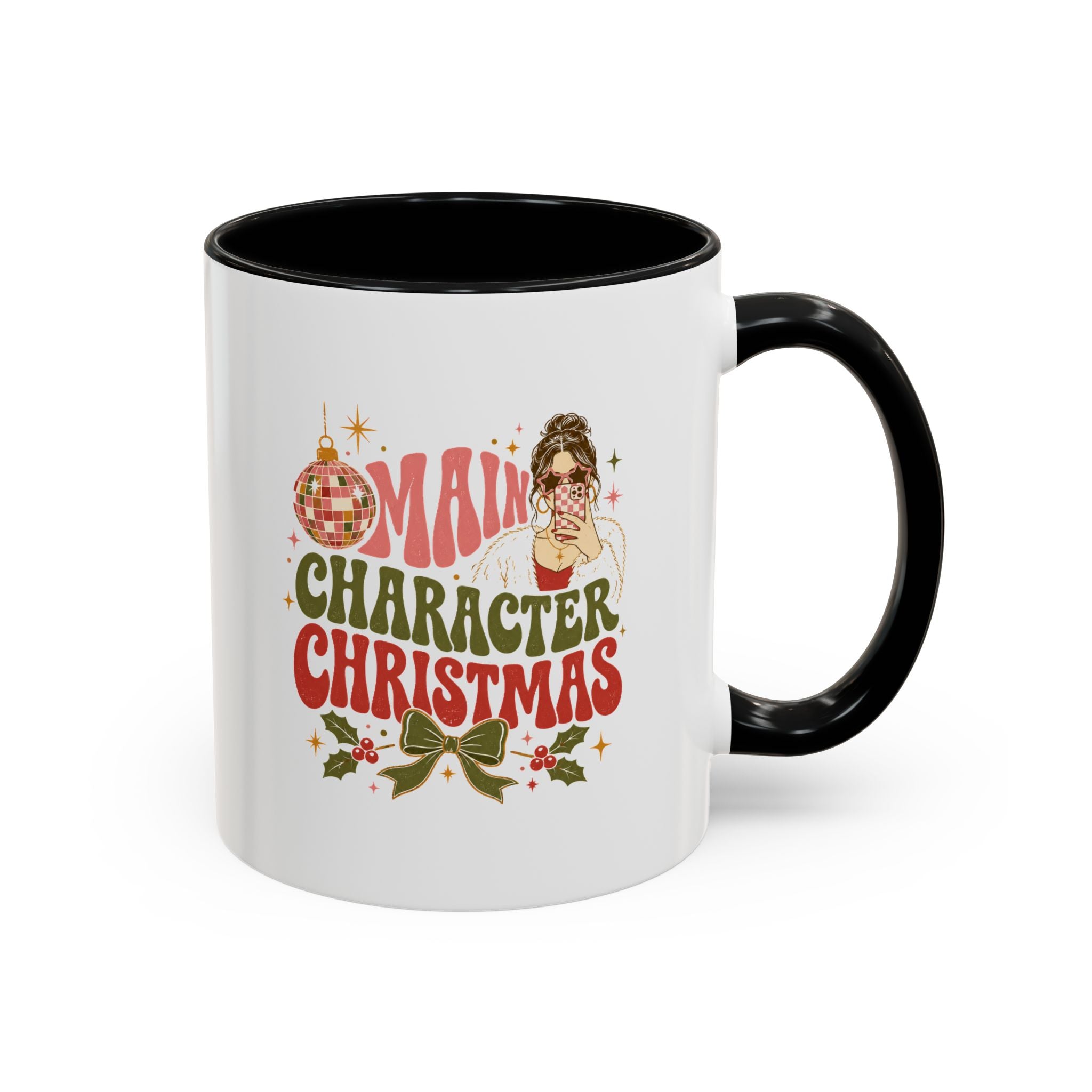 Modern Day Christmas Main Character Christmas Mug — Funny Holiday Coffee Cup