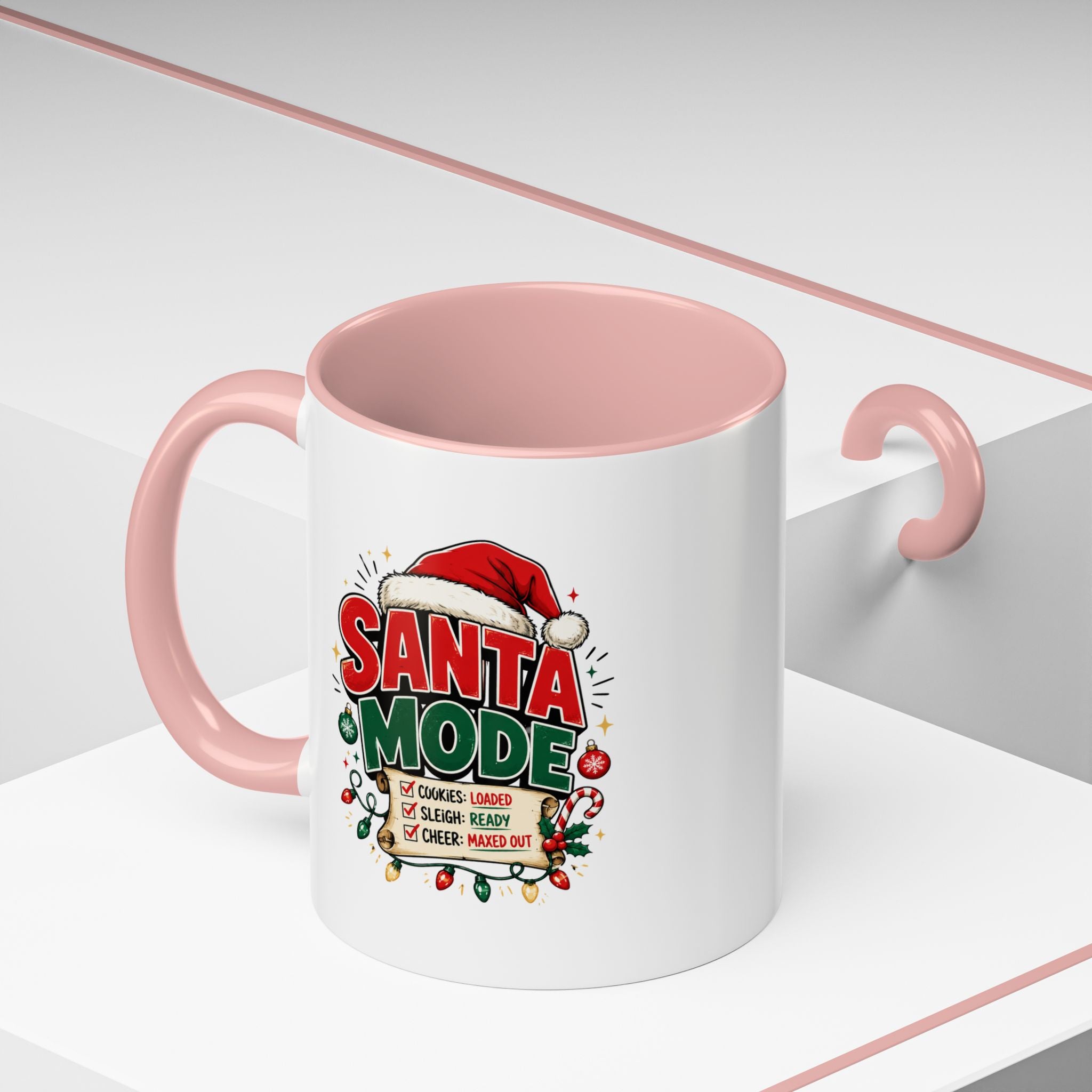 Santa Mode Coffee Mug — Christmas Holiday Accent Mug