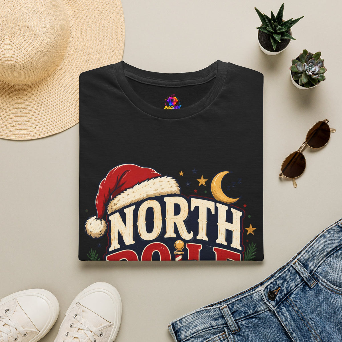 North Pole Nap Team T-Shirt — Funny Christmas Sleepy Holiday Tee