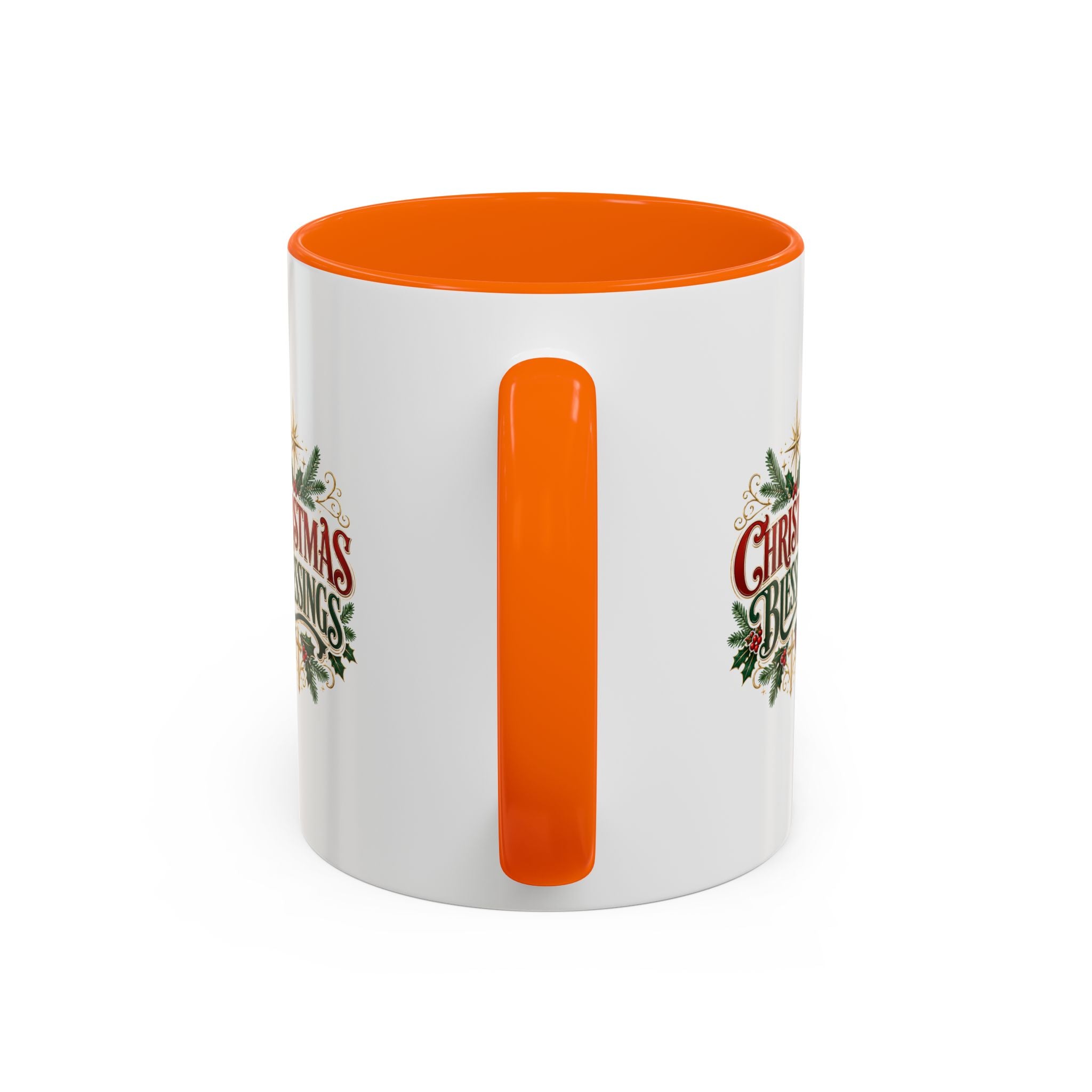 Christmas Blessings Accent Coffee Mug – Festive Holiday Tea & Coffee Cup