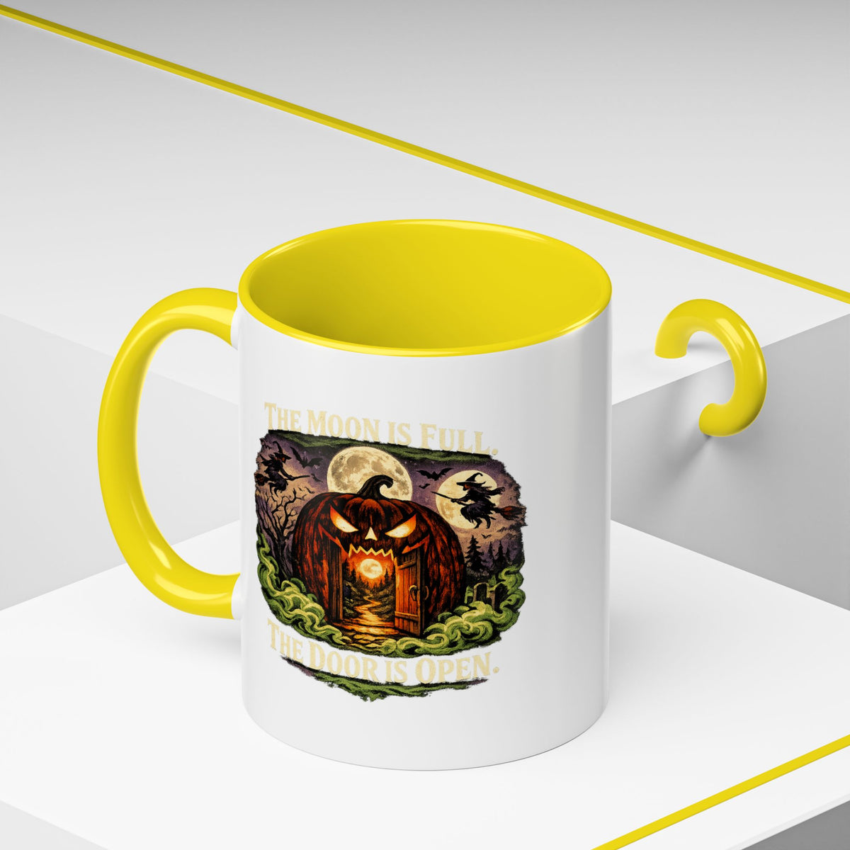 Halloween  The Moon Is Full Accent Coffee Mug