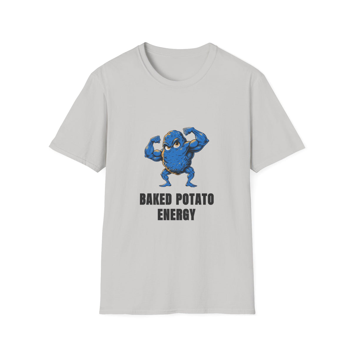 Baked Potato Energy T-Shirt — Funny Muscular Potato Graphic Tee - Trending Now - August 2026