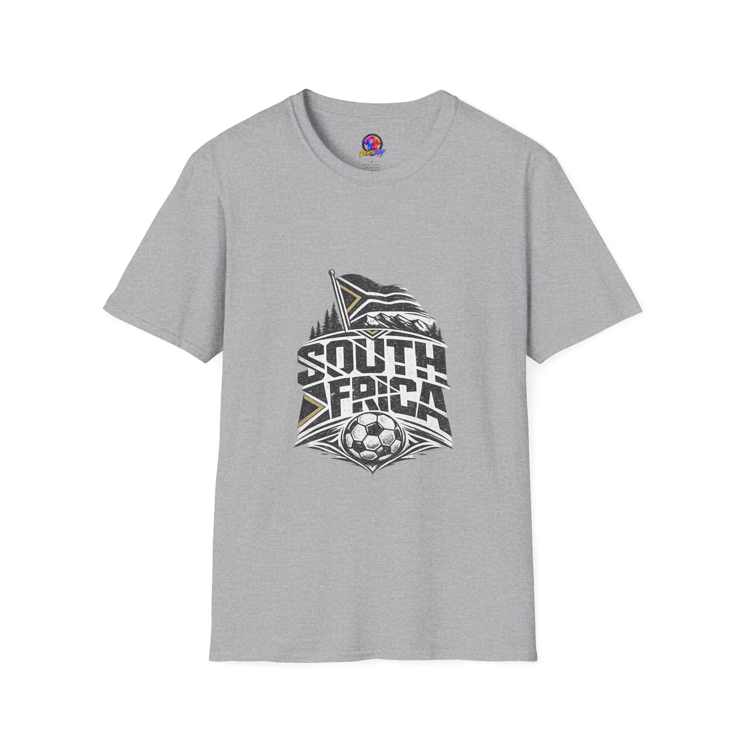 South Africa Flag & Soccer Crest T‑Shirt