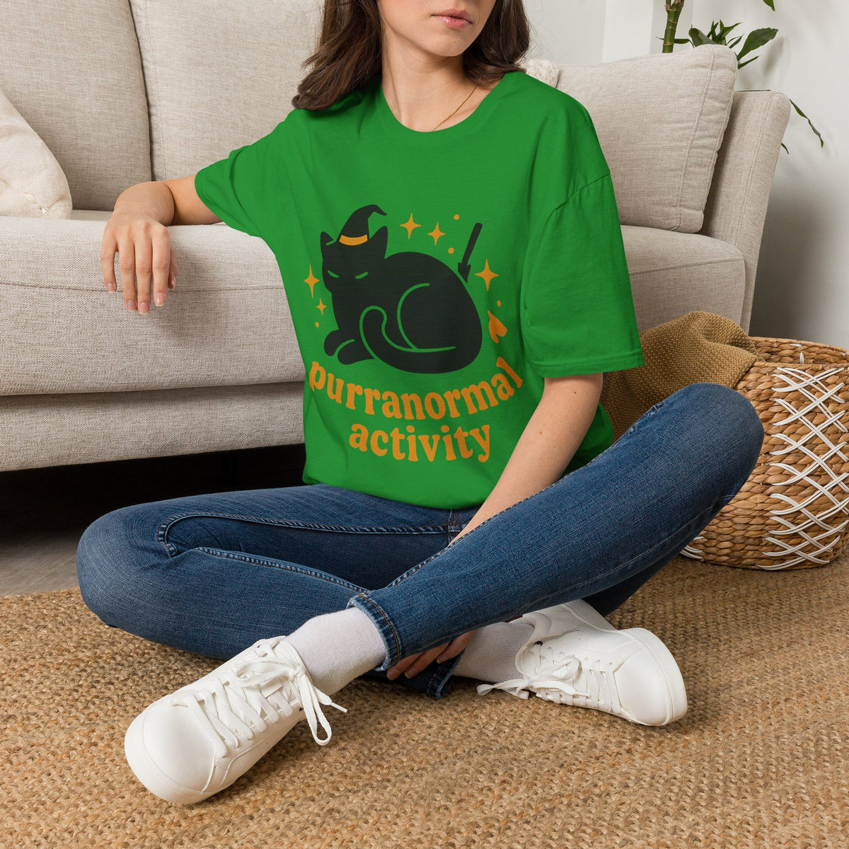 Paranormal Activity Circle T-Shirt — Cute Retro Ghost & Stars Tee - Trending Now - August 2026