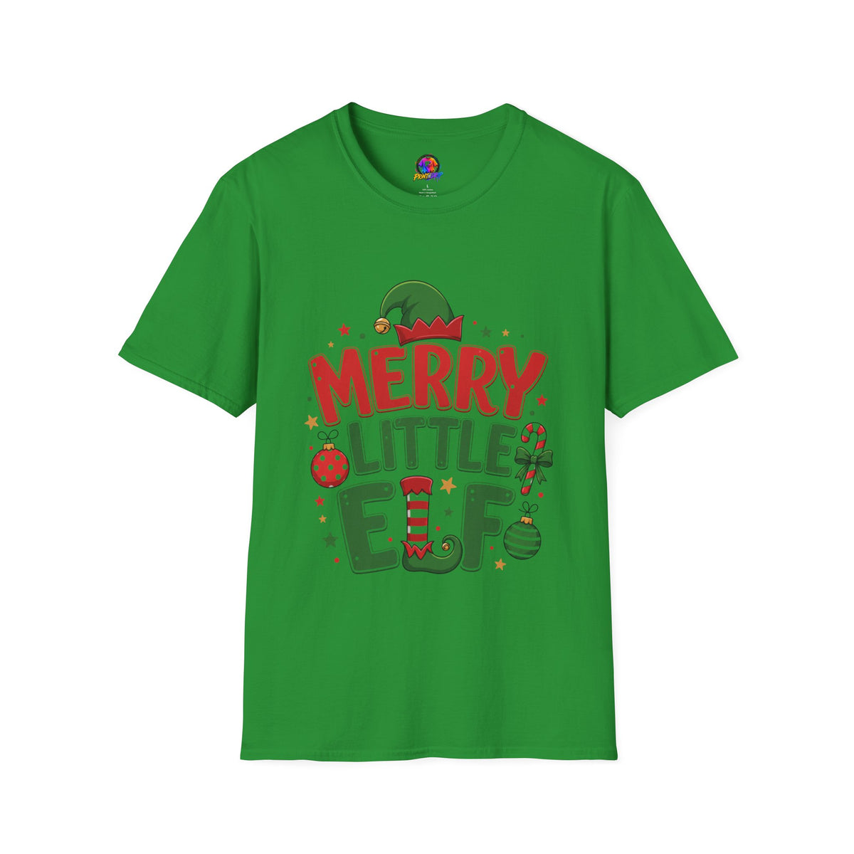Merry Little Elf T-Shirt — Festive Christmas Holiday Tee