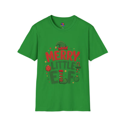 Merry Little Elf T-Shirt — Festive Christmas Holiday Tee