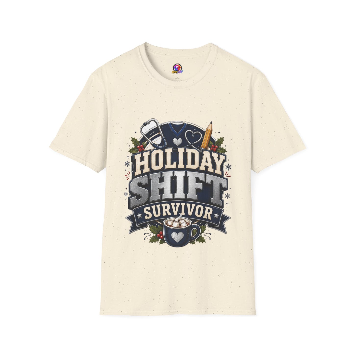 Holiday Shift Survivor T-Shirt — Nurse & Healthcare Worker Gift
