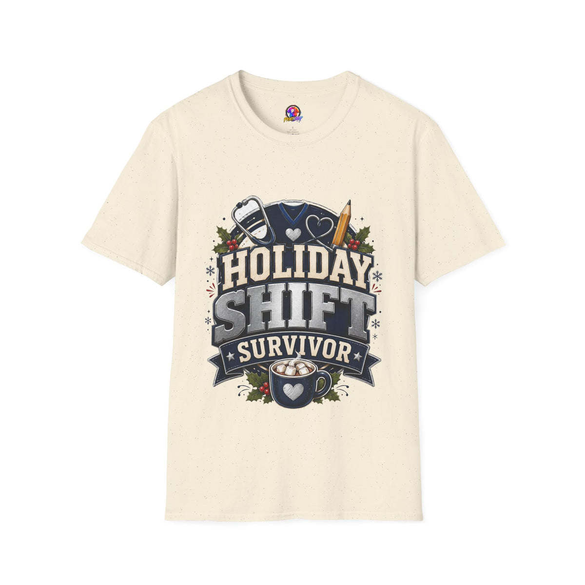 Holiday Shift Survivor T-Shirt — Nurse & Healthcare Worker Gift