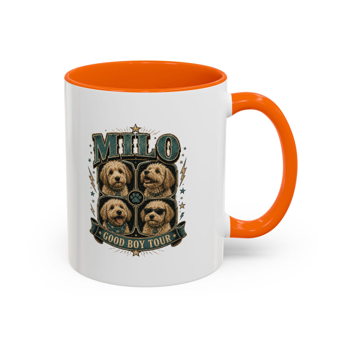 Milo Bailey Dog Dad Mom Milo 'Good Boy Tour' Accent Coffee Mug – Dog Lover