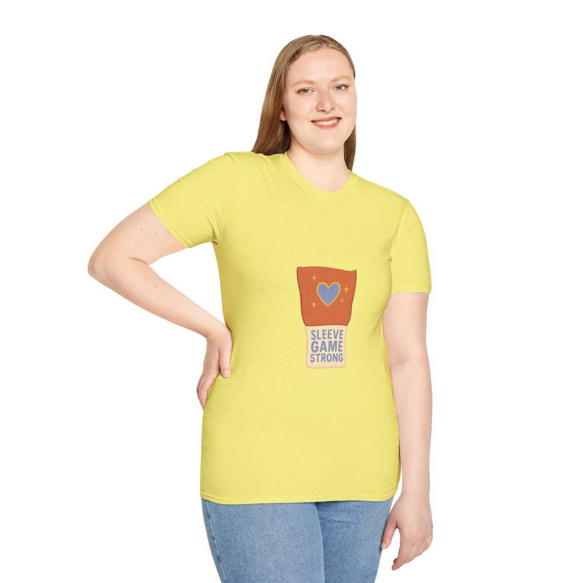 Sleeve Game Strong T-Shirt — Cute Hand-Drawn Sleeve with Heart Graphic - Trending Now - October 2026