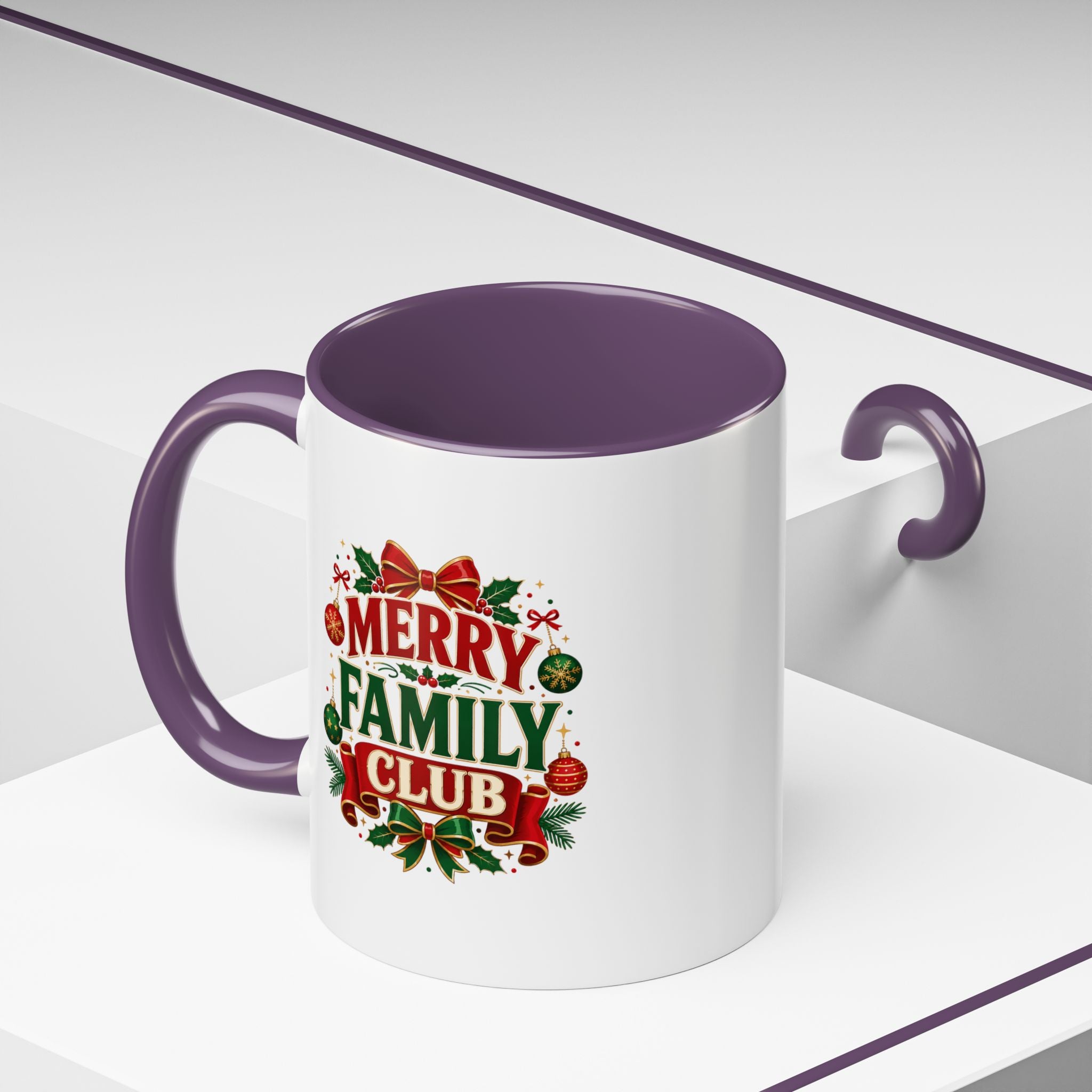 Accent Coffee Mug Merry Family Club