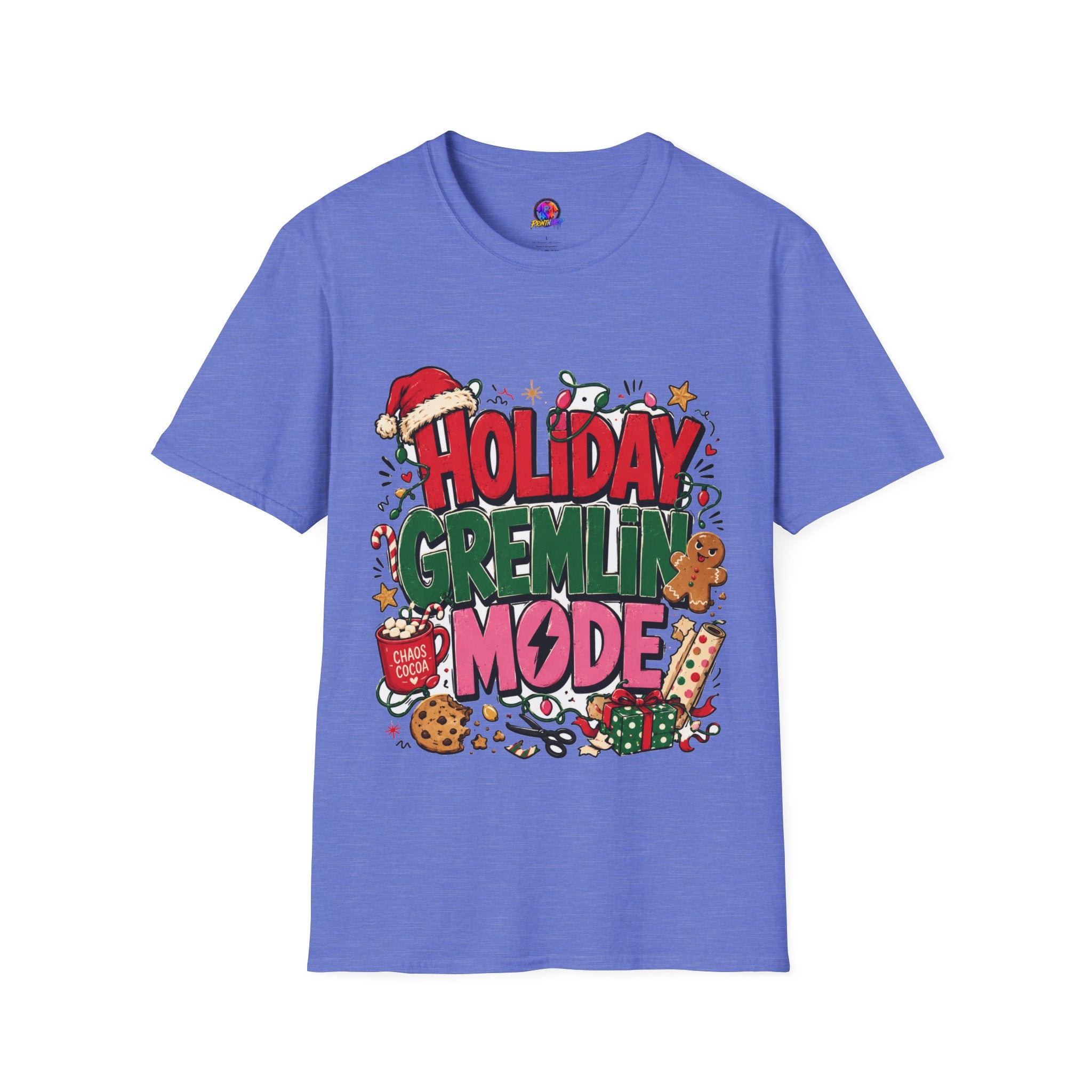 Holiday Gremlin Mode T-Shirt — Christmas Cute Festive Graphic Tee