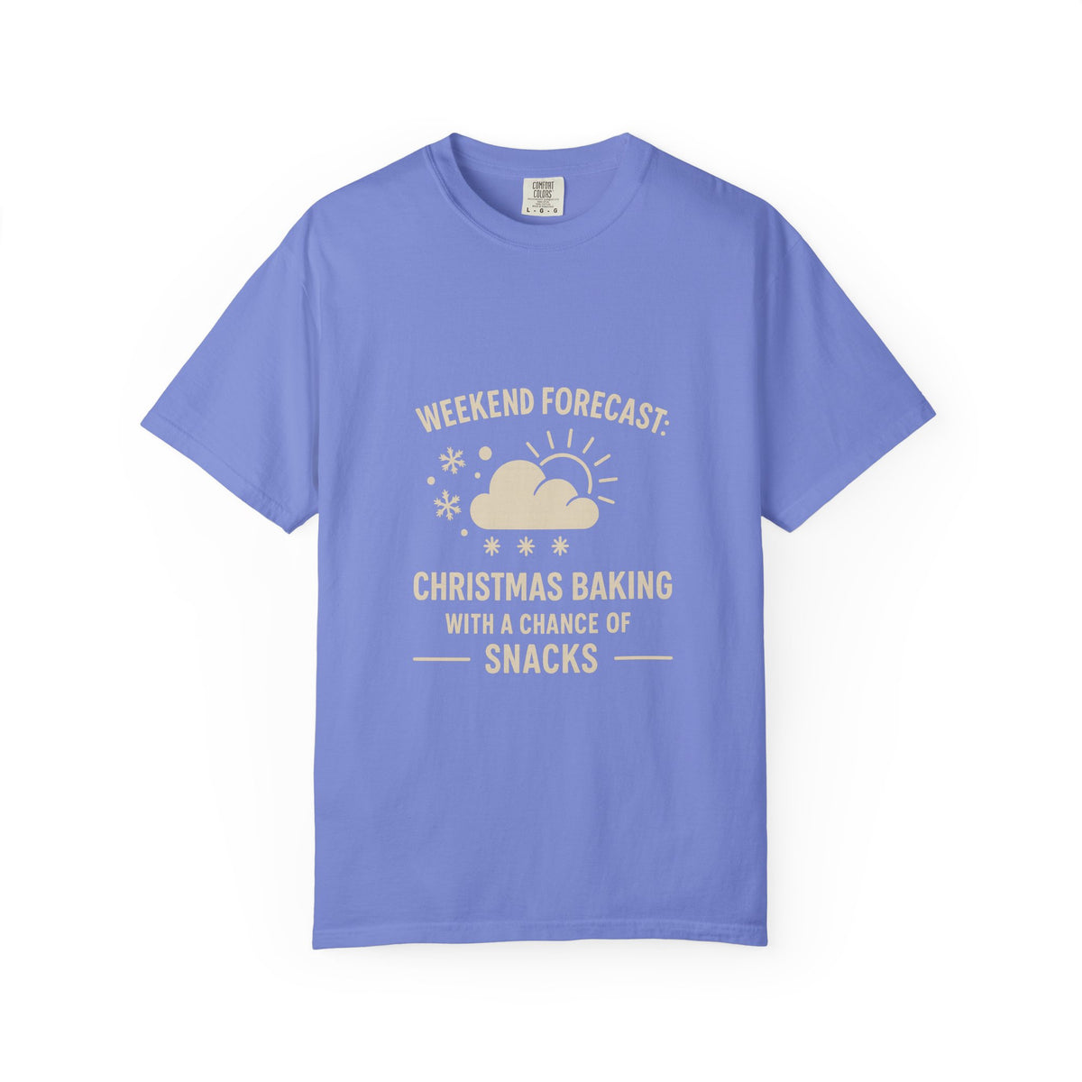 Christmas Baking T-Shirt — "Weekend Forecast: Christmas Baking with a Chance of Snacks"- Trending Now - October 2026