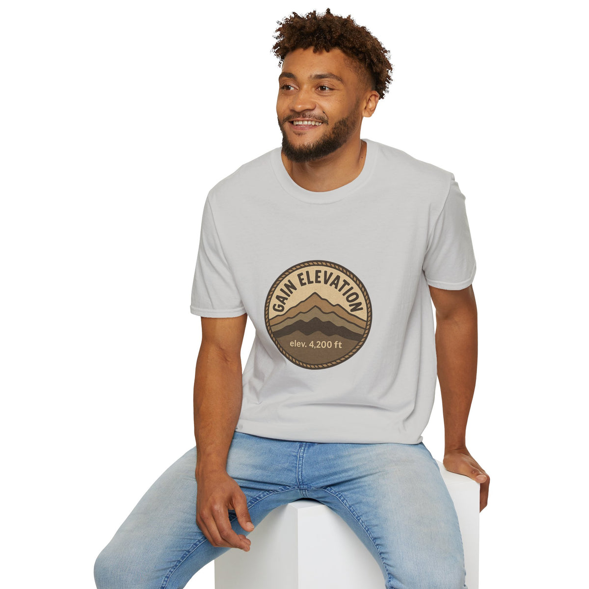 Mountain Elevation Badge T‑Shirt — Vintage Outdoor Adventure Tee - Trending Now - August 2026