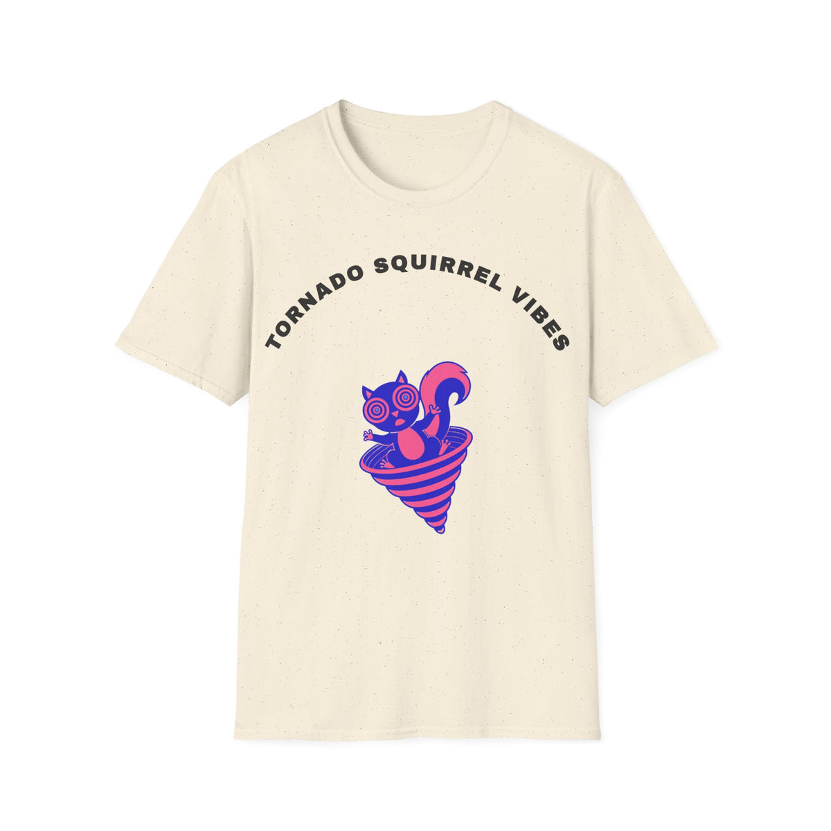 T-Shirt — Tornado Squirrel Vibes Cute Cat Cone Graphic Tee - Trending Now - September 2026