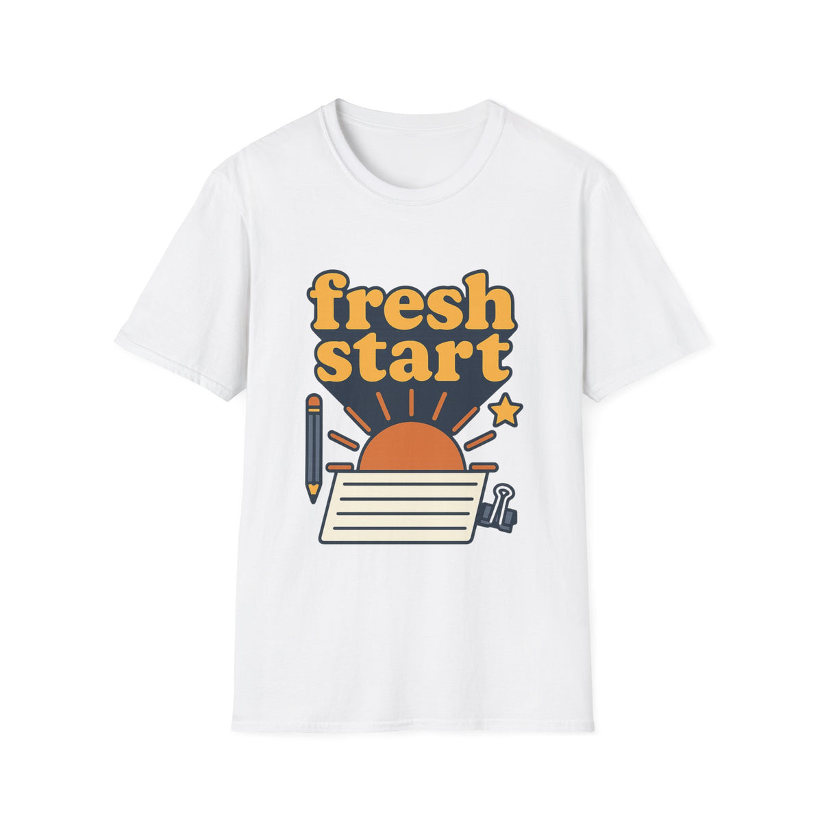Fresh Start T-Shirt – Retro Sunrise Graphic  - Trending Now - August 2026