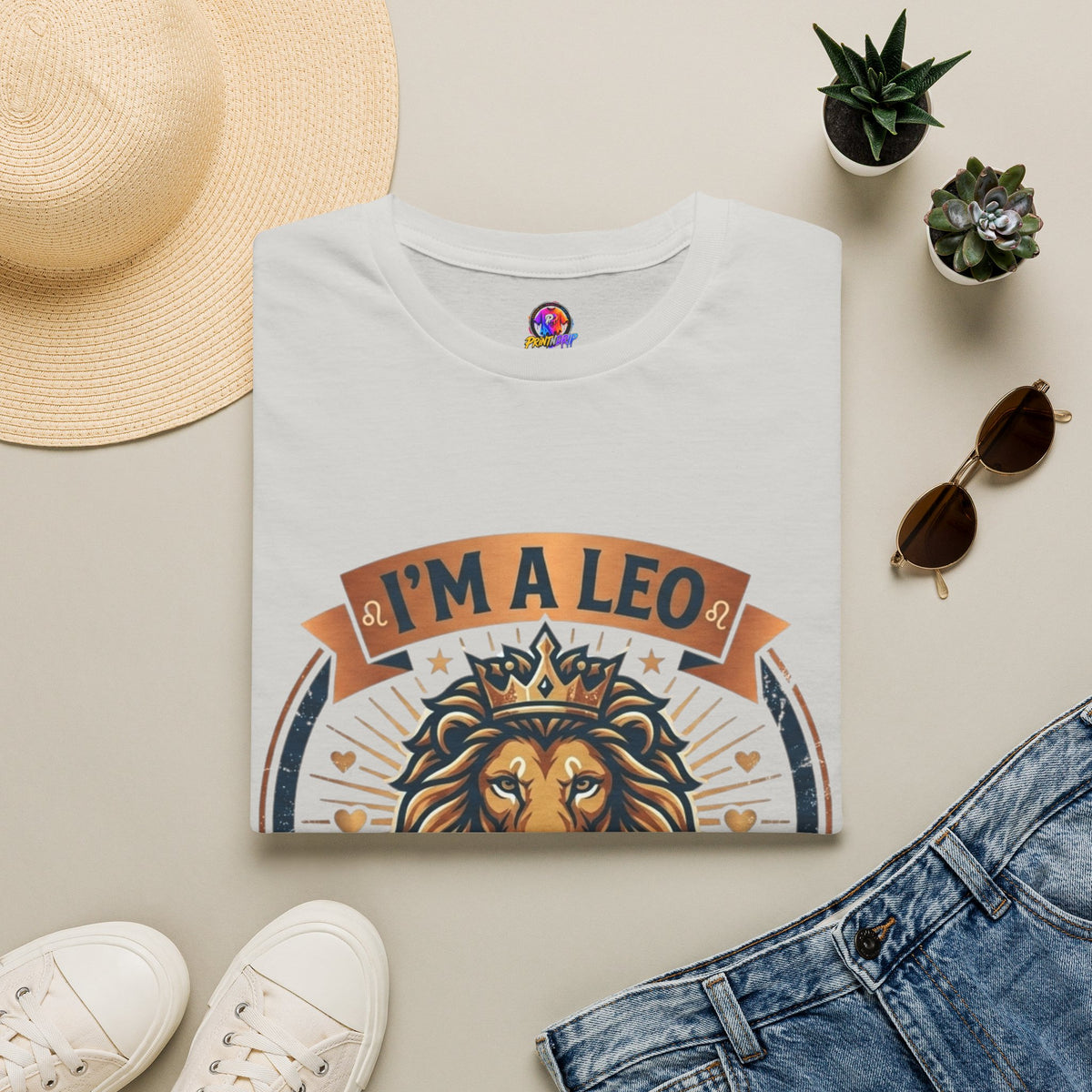 Leo Zodiac T-Shirt — "I’m a Leo: Big Heart, Bigger Attitude"