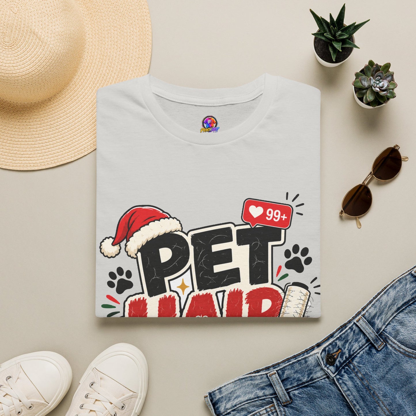 Pet Hair Holiday Tee — Funny Christmas Shirt for Pet Lovers