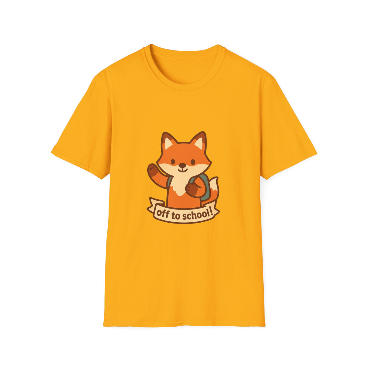 Cute Fox "Off to School" T-Shirt — Kids/Teacher Back-to-School Tee - Trending Now - August 2026