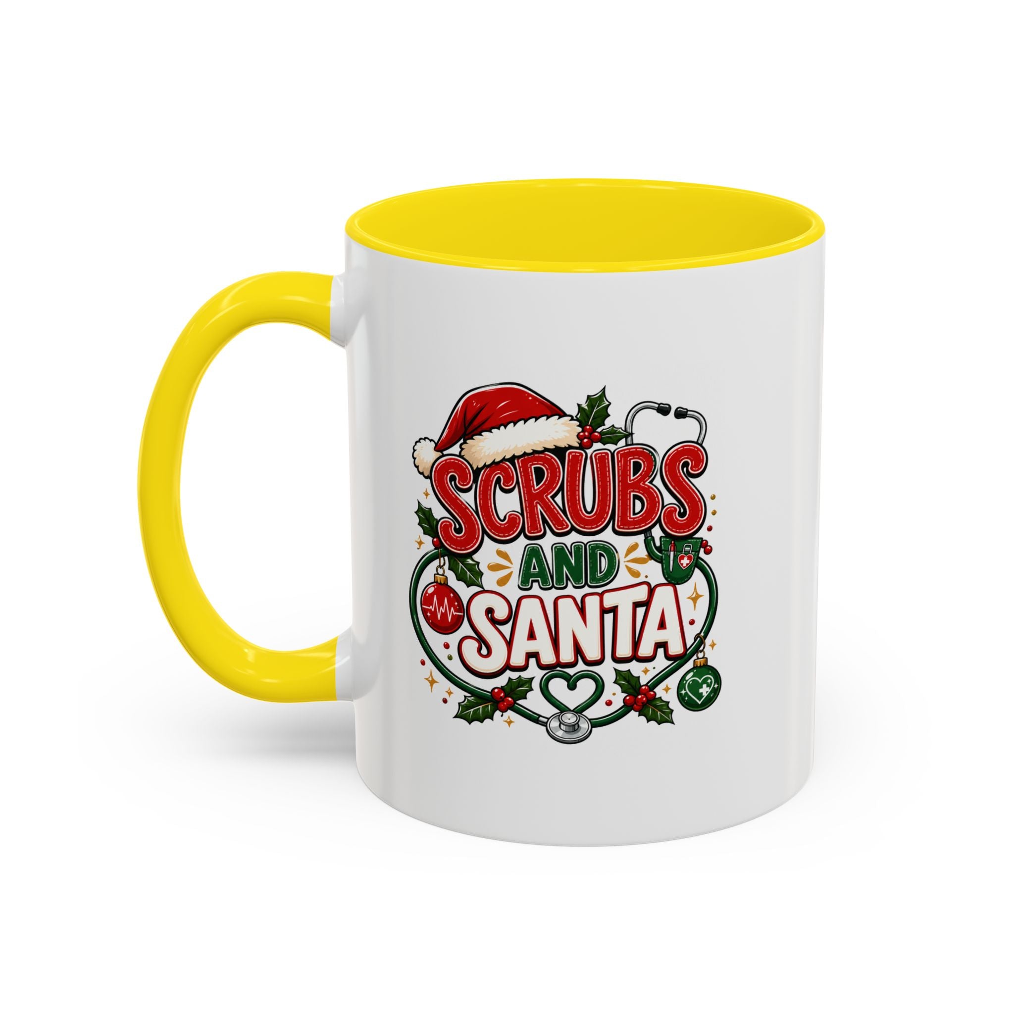 Scrubs and Santa Christmas Coffee Mug