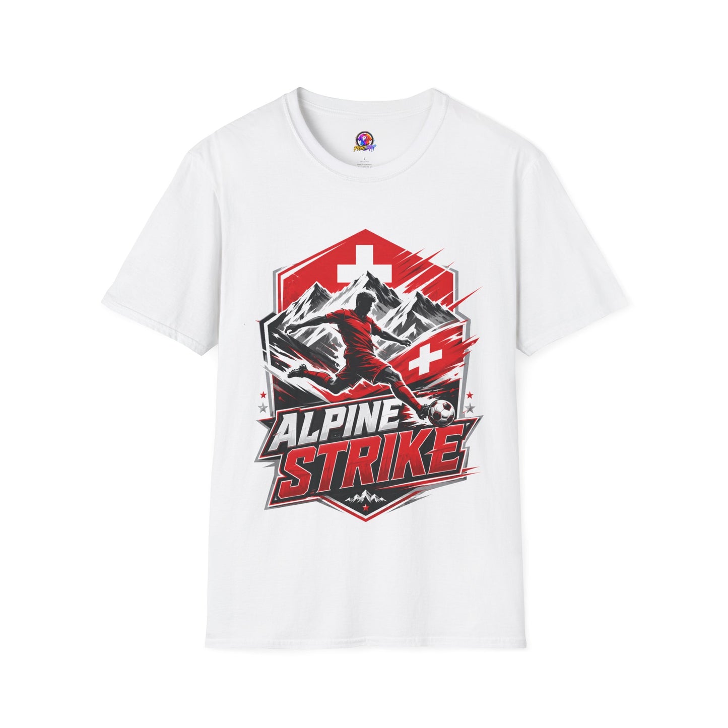 Switzerland Alpine Strike T‑Shirt – Swiss Mountain Ski & Snowboard Graphic
