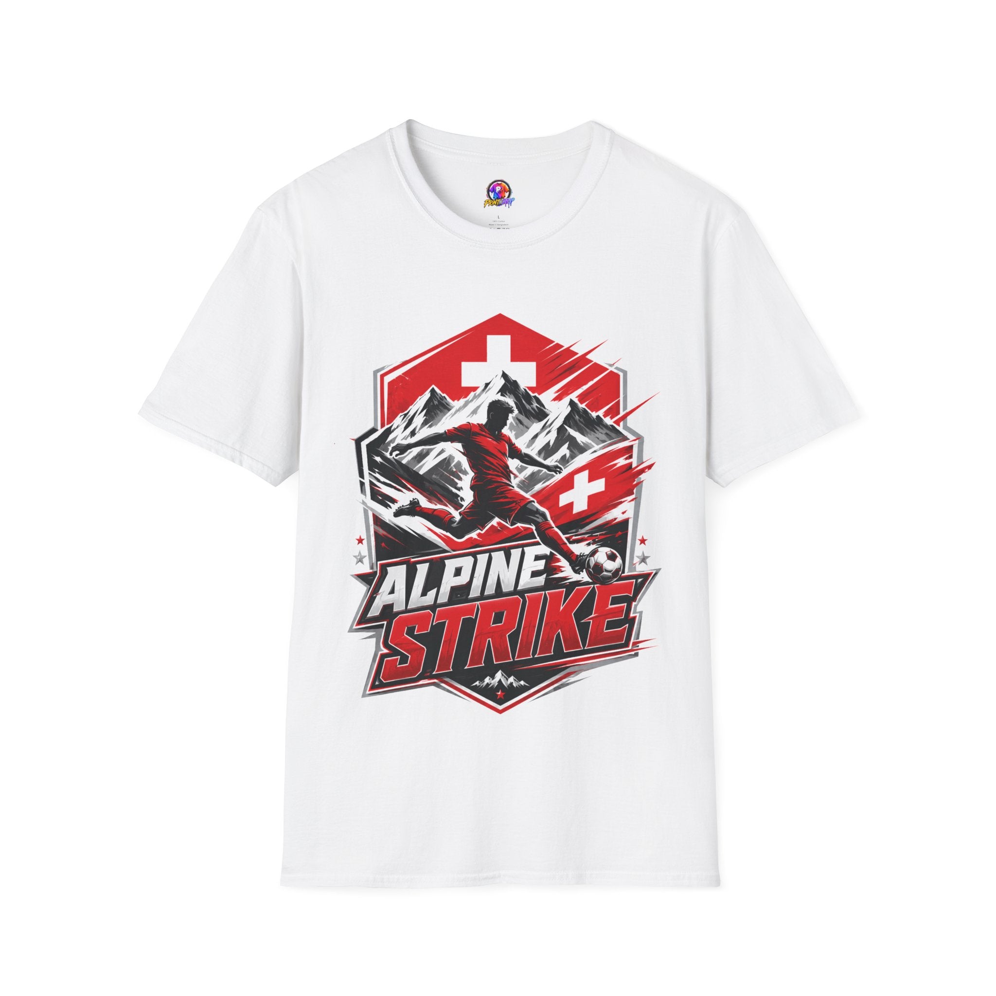Switzerland Alpine Strike T‑Shirt – Swiss Mountain Ski & Snowboard Graphic