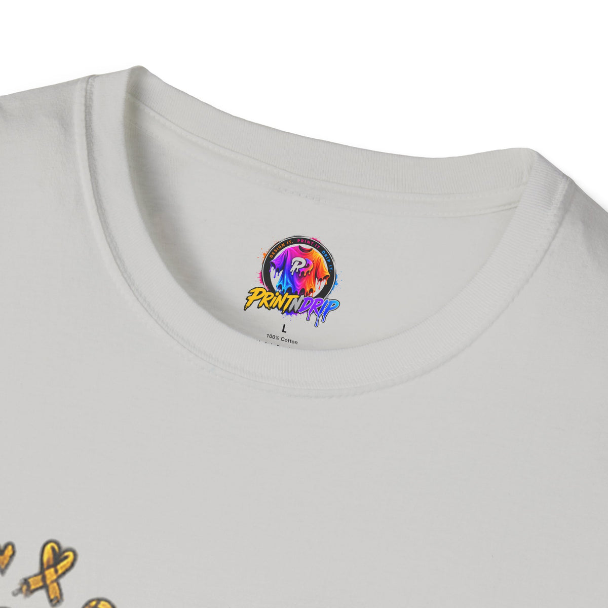 Hope Lives Here Gold Ribbon Butterfly Childhood Cancer Awareness T-Shirt