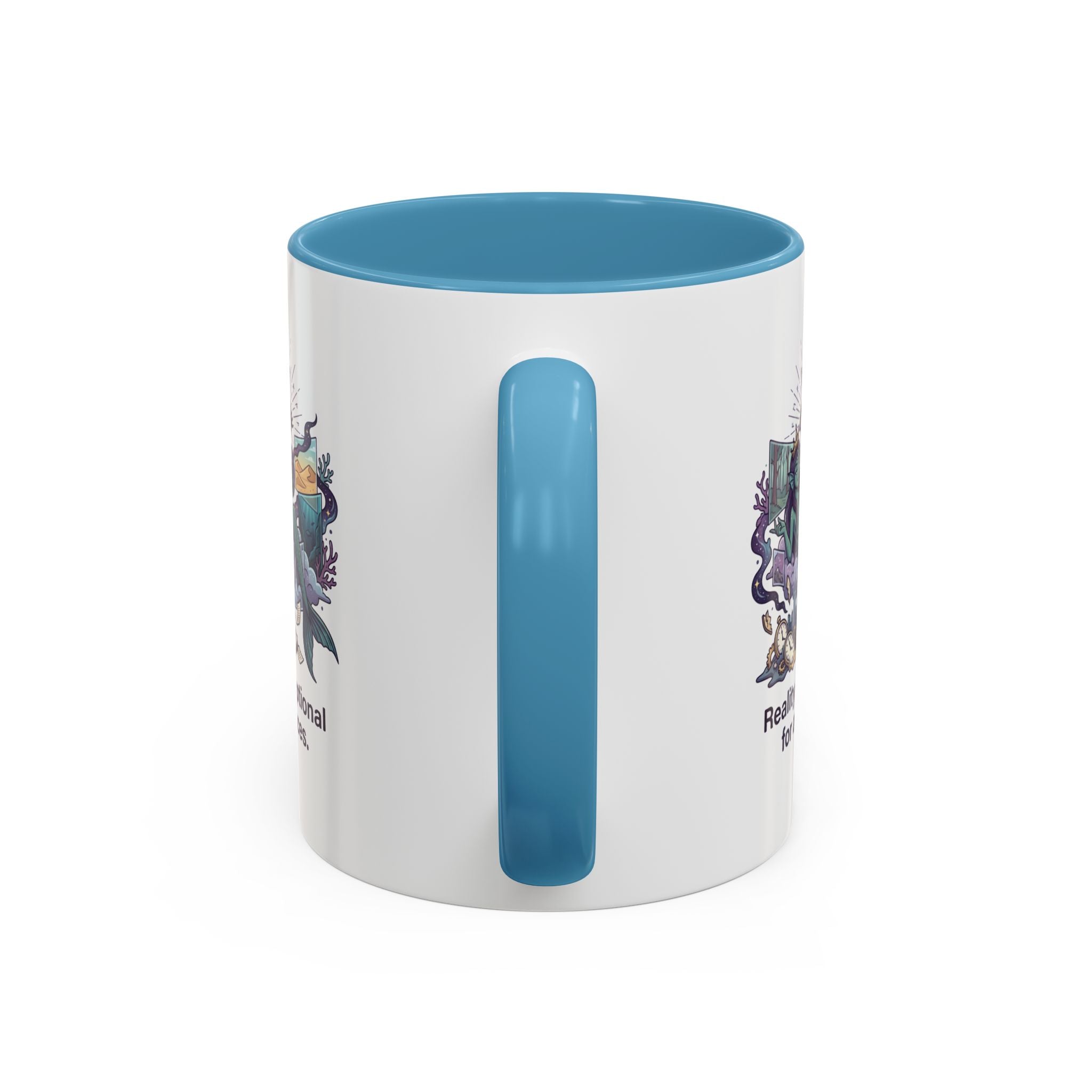 Pisces Zodiac Coffee Mug — "Reality is Optional for a Pisces" Accent Mug