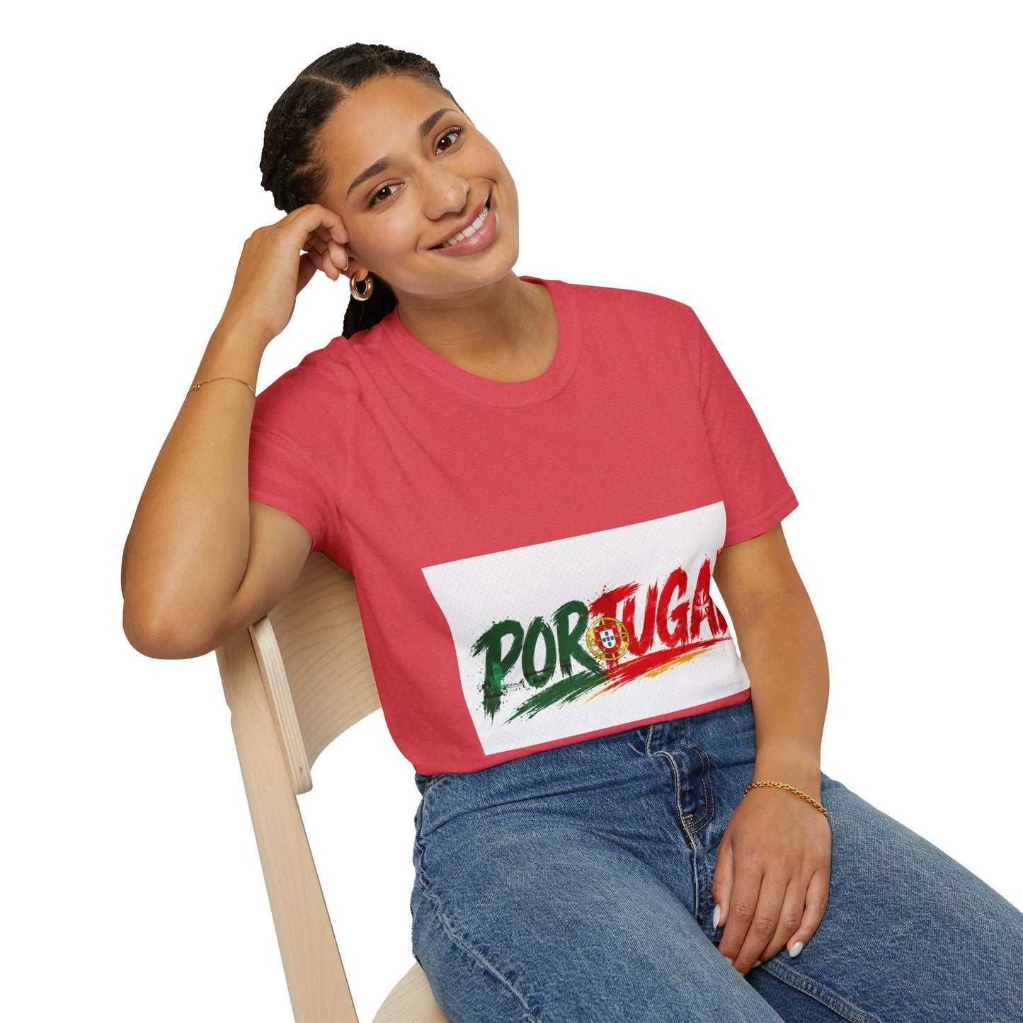 Portugal Flag Script T-Shirt — Portuguese Pride Tee