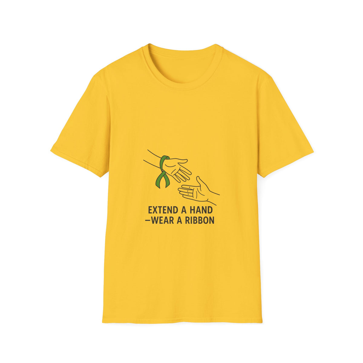 Awareness Ribbon T-Shirt — "Extend a Hand, Wear a Ribbon" - Trending Now - October 2026