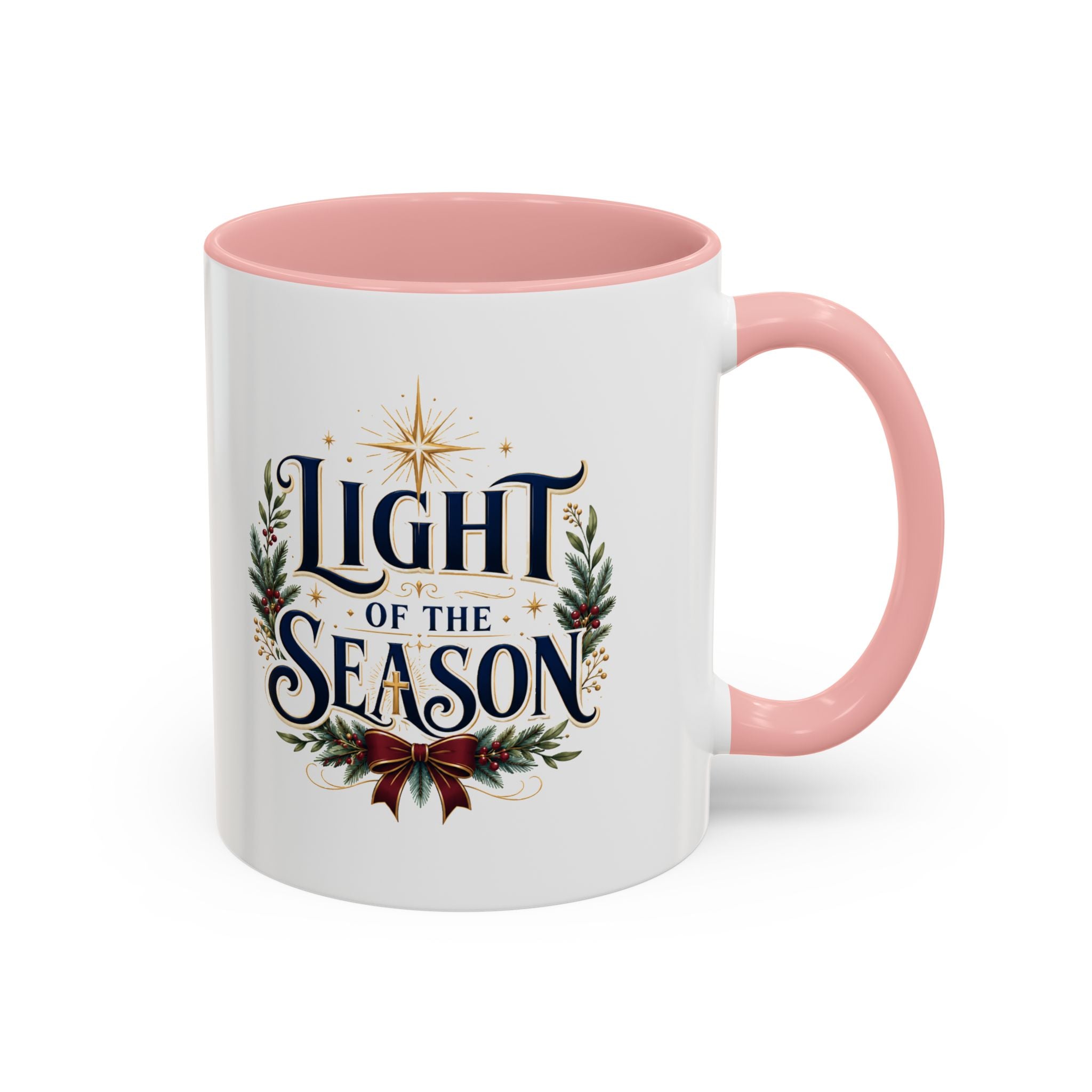 Christmas Light of the Season Accent Coffee Mug — Holiday Christmas Tea Cup