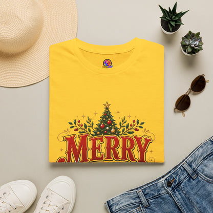 Merry Christmas Y'all T-Shirt — Festive Holiday Tree Tee