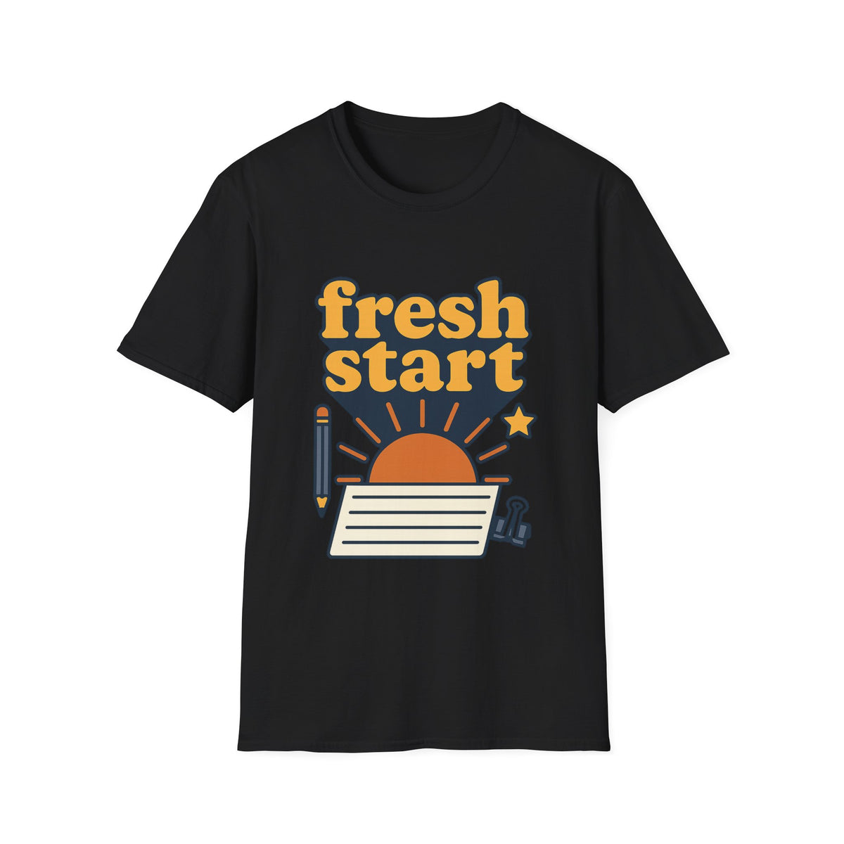Fresh Start T-Shirt – Retro Sunrise Graphic  - Trending Now - August 2026