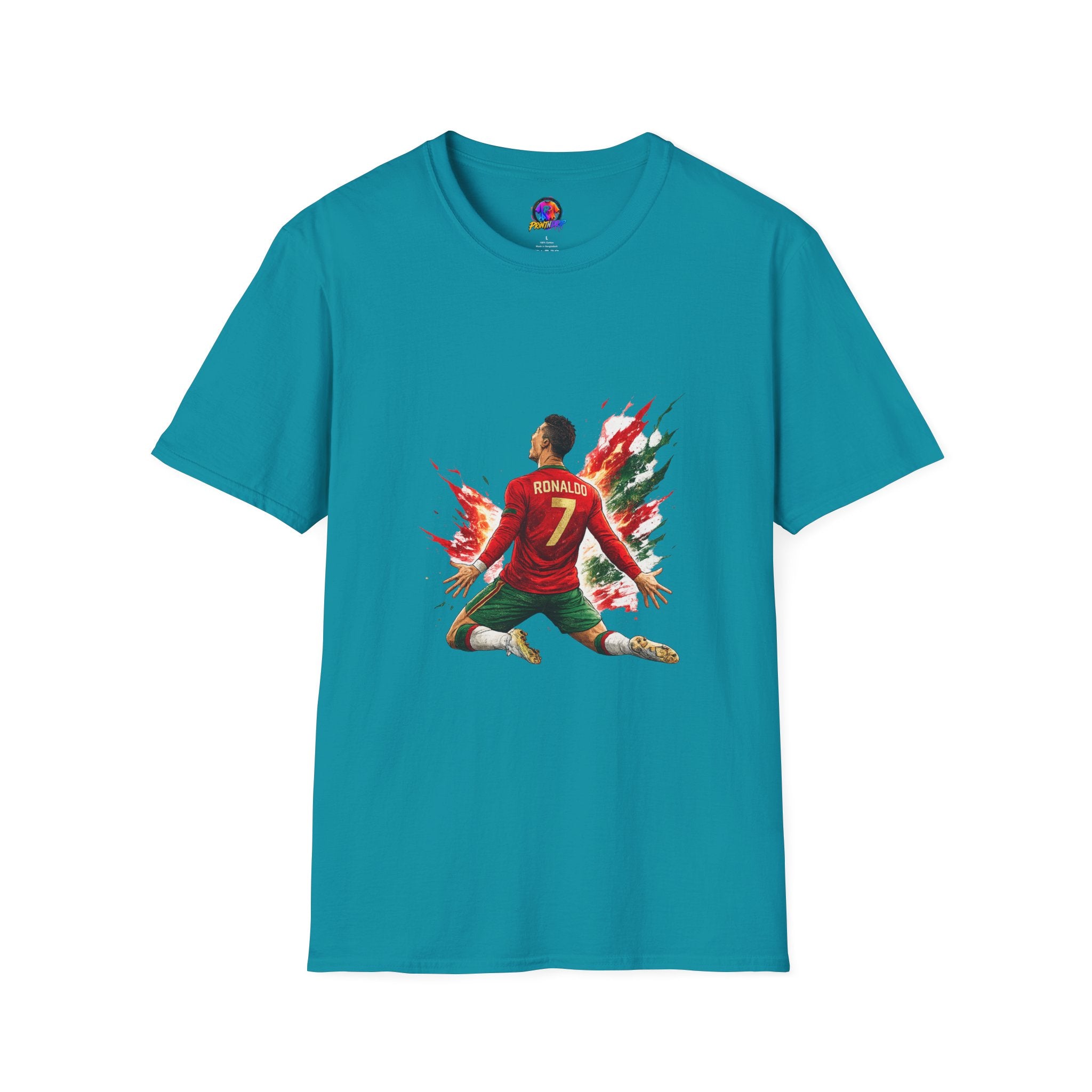 Portugal Soccer Player #7 Graphic T‑Shirt — Dynamic Portugal Fan Tee