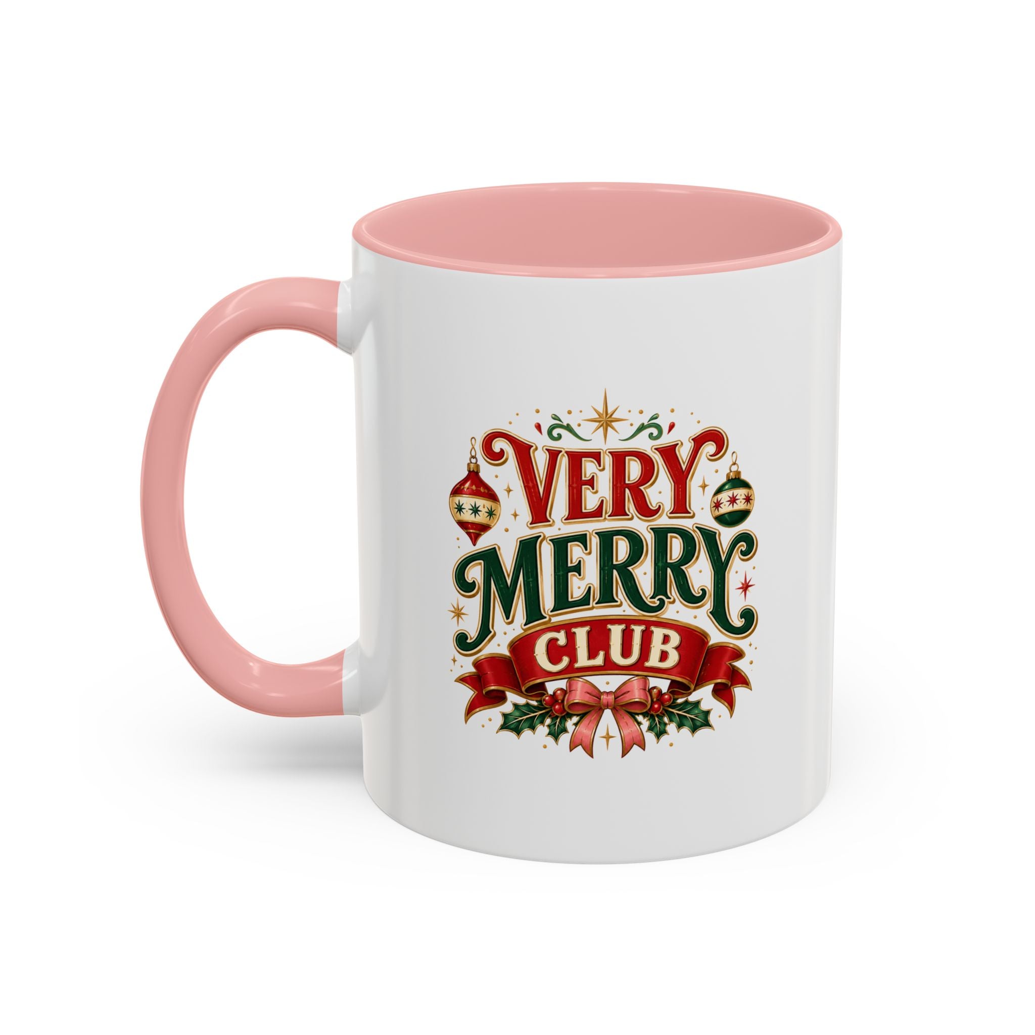 Very Merry Club Coffee Mug — Christmas Holiday Accent Mug
