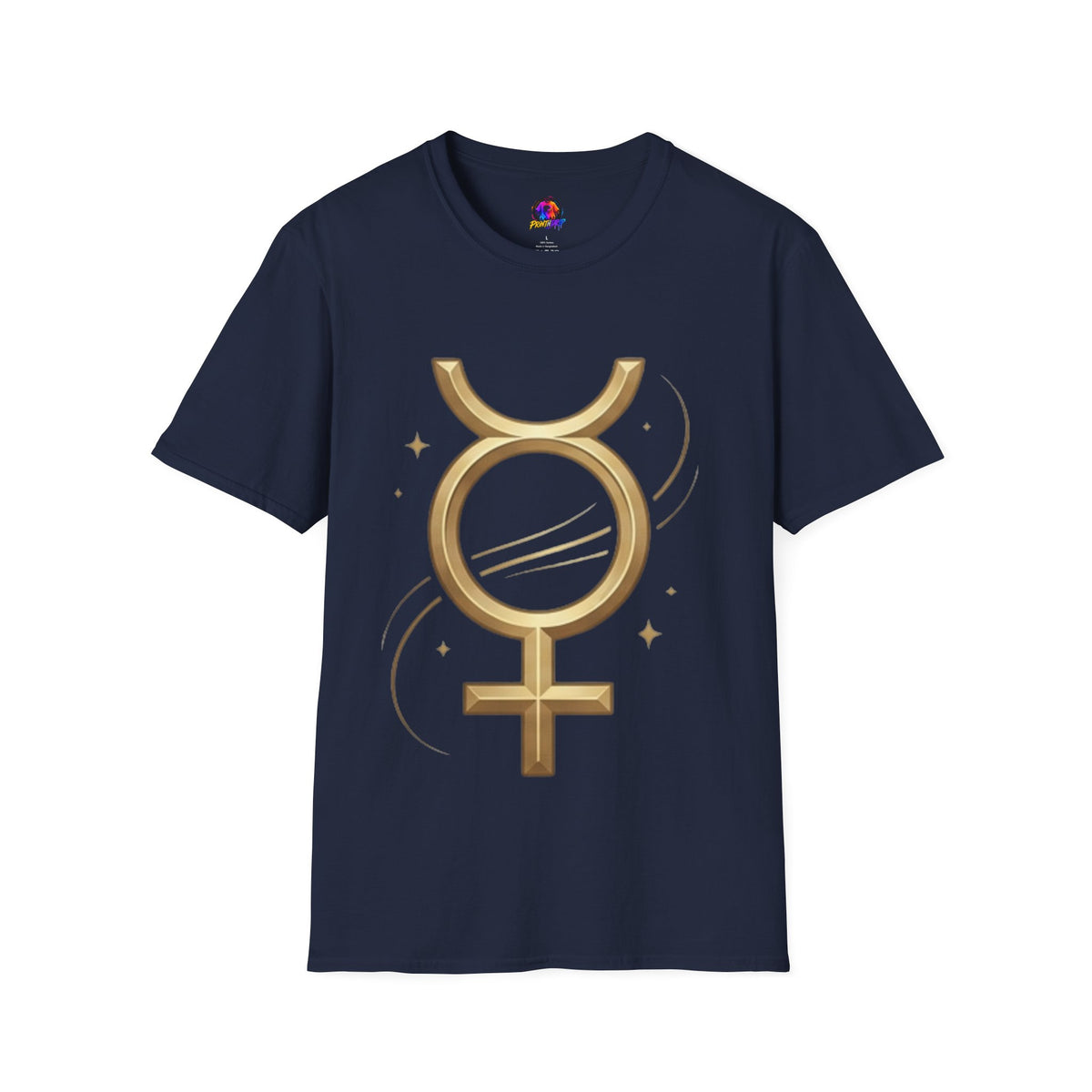 Gold Mercury Astrology Symbol Tee T-Shirt