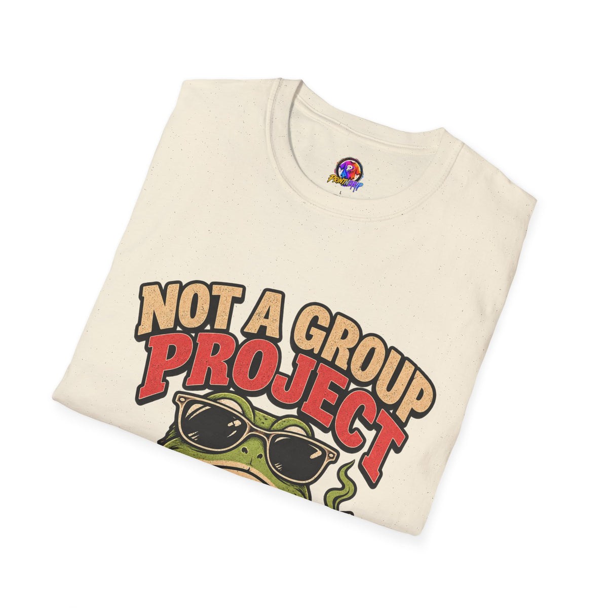 Not a Group Project Frog T-Shirt — "Socially Selective" Funny Introvert Tee