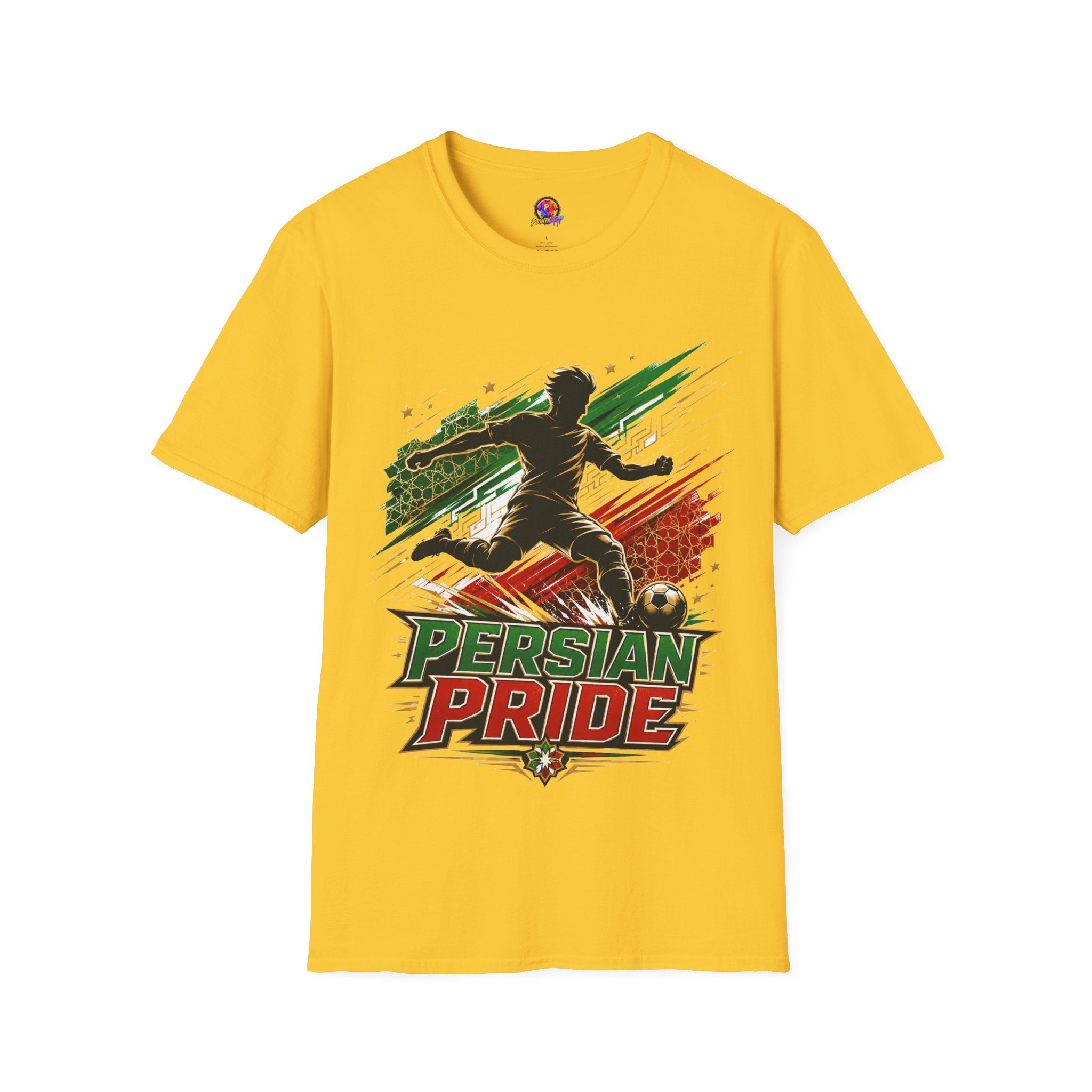 Iran Persian Pride Soccer Tee — Iranian Football Fan T-Shirt