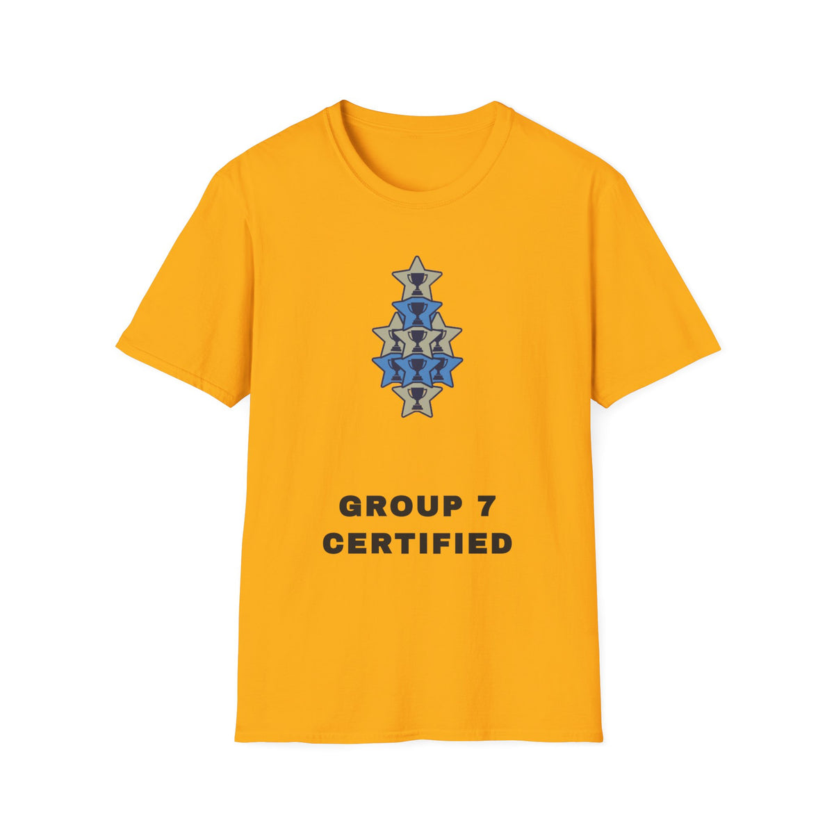 T-Shirt — 'Group 7 Certified' Minimal Star Crest Graphic - Trending Now - September 2026
