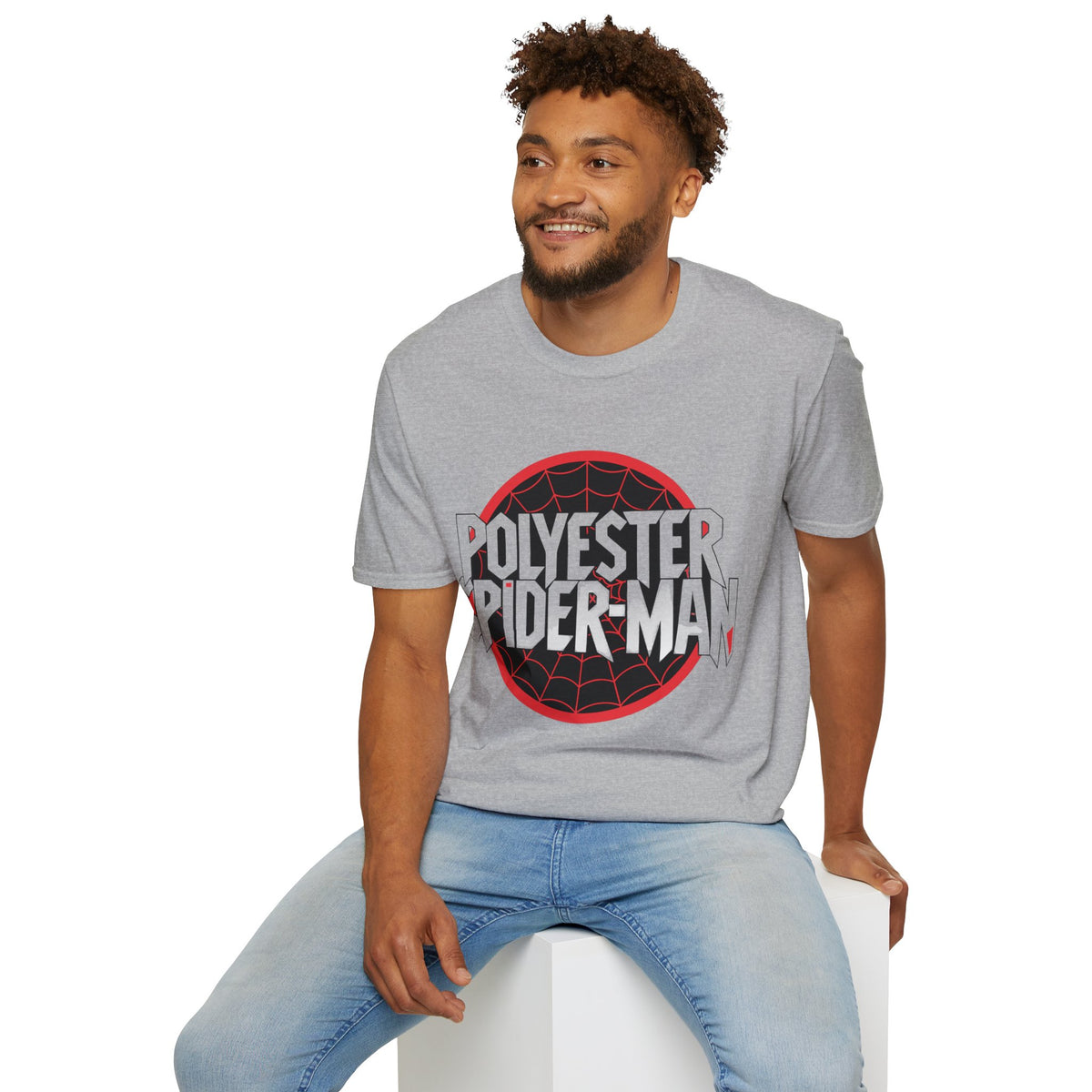 Polyester Spider-Man T-Shirt — Retro Web Logo Graphic Tee - Trending Now - August 2026