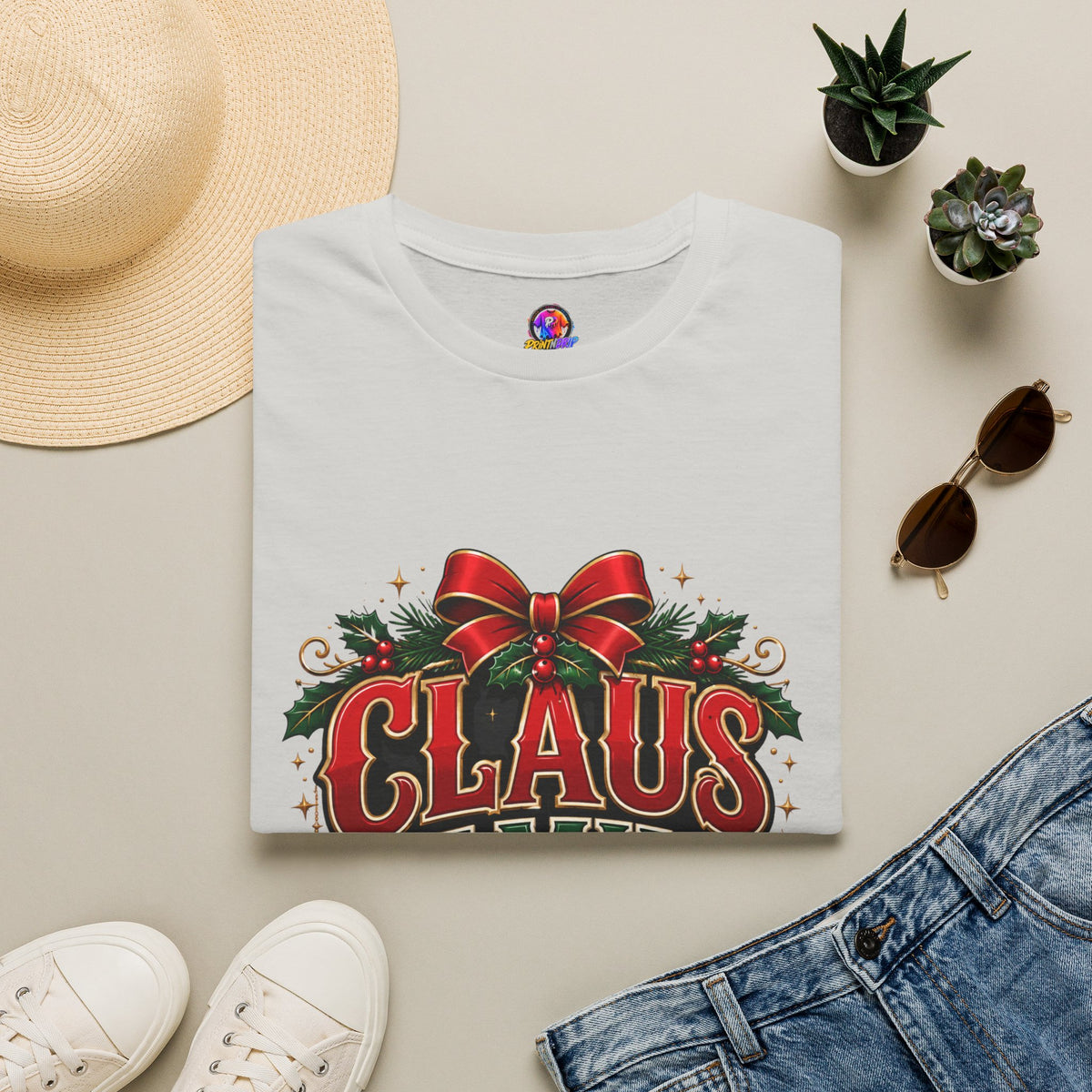 Claus Family Crew T-Shirt — Festive Christmas Holiday Tee