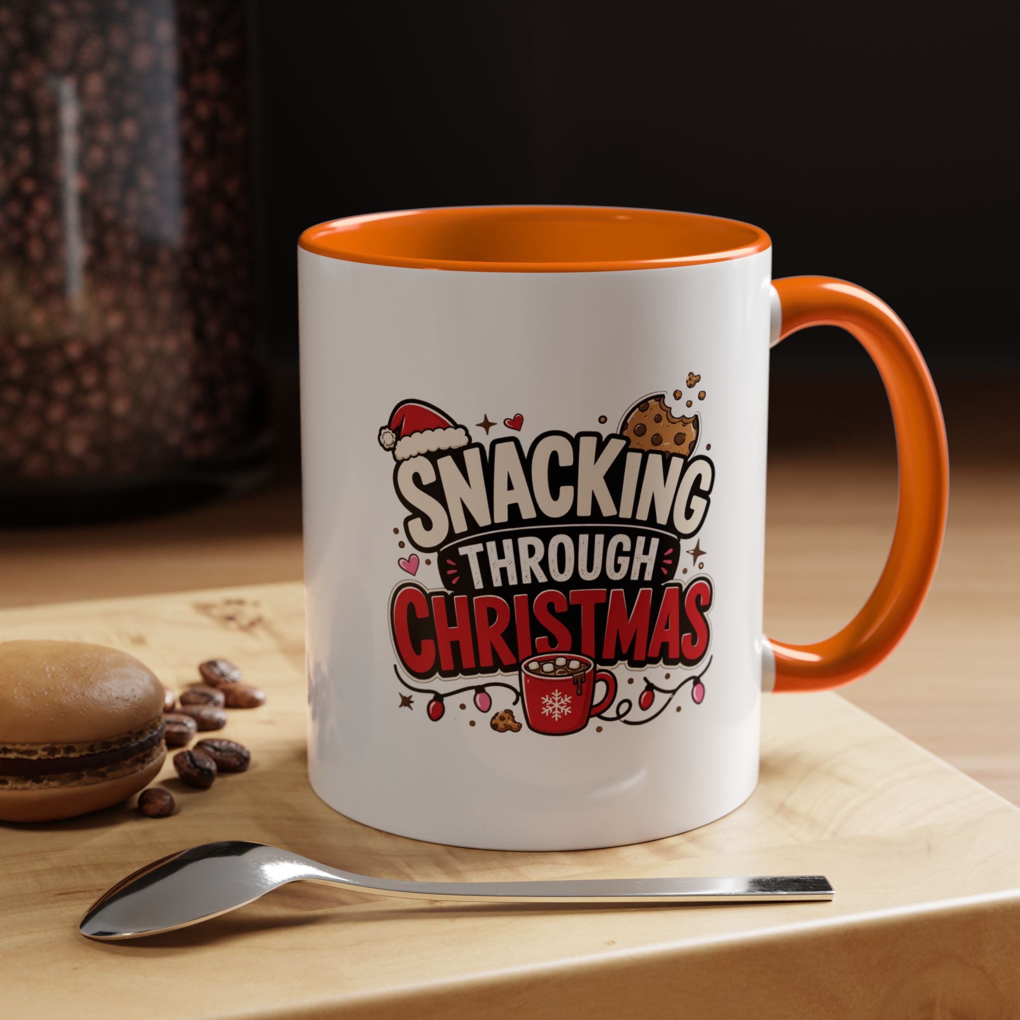 Modern Day Christmas Snacking Through Christmas Coffee Mug
