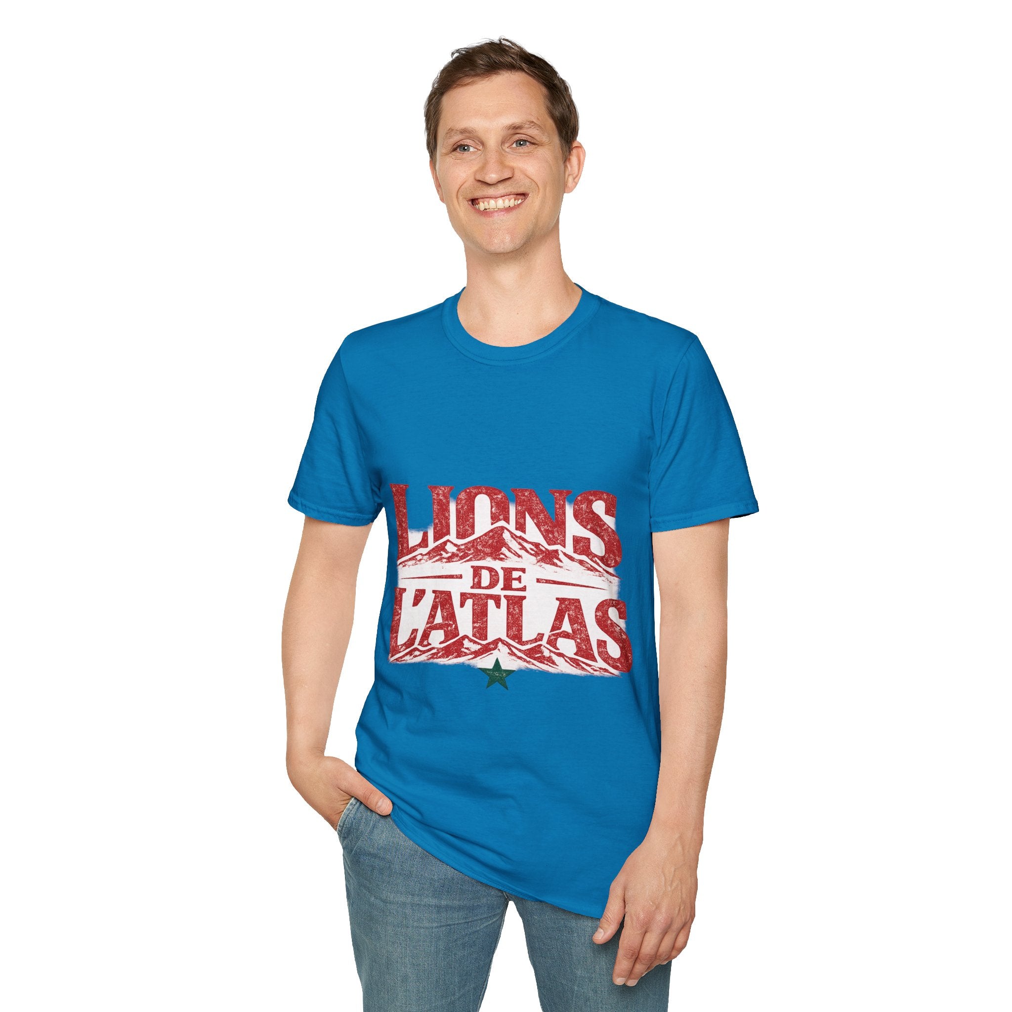 Morocco Lions de Atlas T-Shirt — Vintage Moroccan Atlas Mountain Graphic Tee