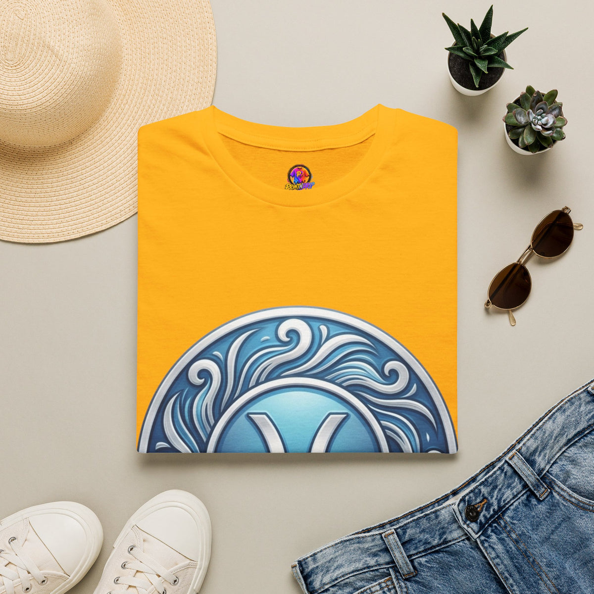 Pisces Zodiac T-Shirt – Blue Water Sign Astrology Tee
